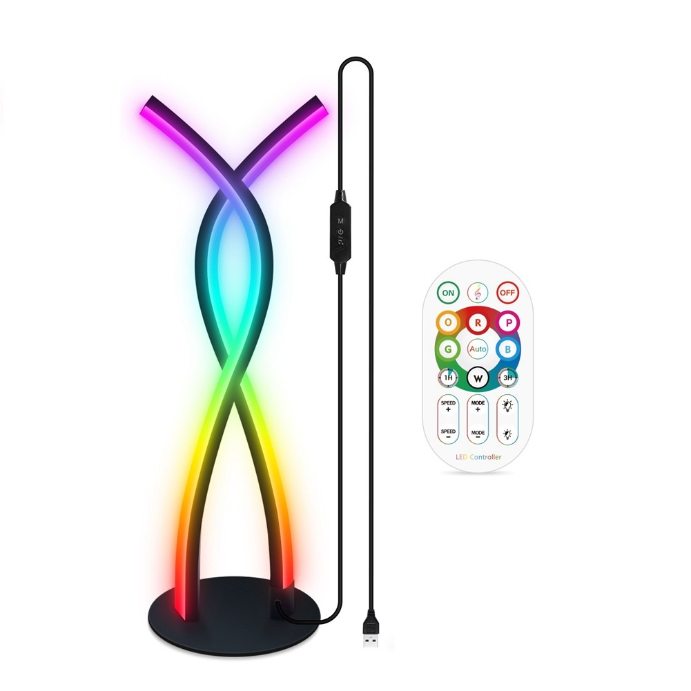 LED Table Lamp +W Color Changing Dimmable with Remote Music Sync 7632