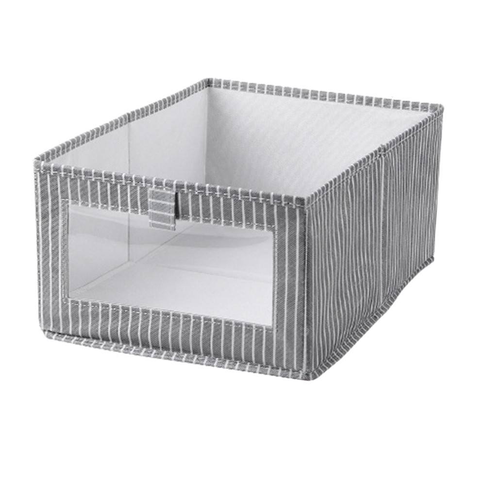 Fabric Storage Bins with Window,Foldable Closet Organizers for Shelves,6454