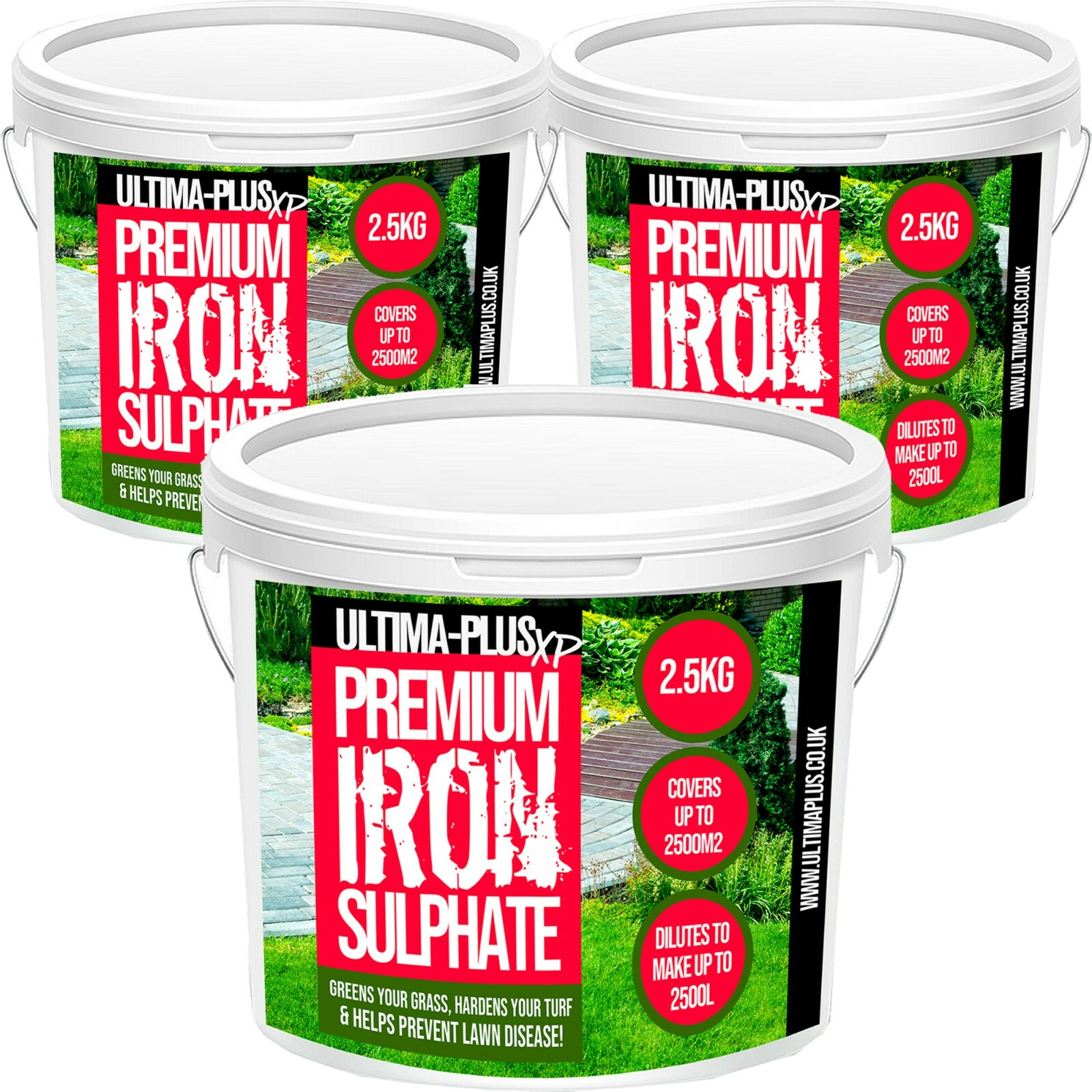 Ultima Lawn Fertiliser 7.5kg Pure Lawn Iron Tonic Sulphate Grass Feed 7500m2