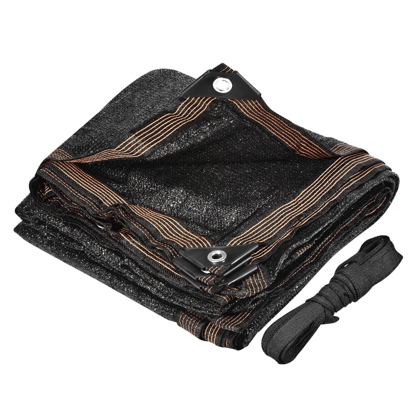 3x3m Garden Plants Shade Cloth w Grommet Cord Mesh Sunshade Cover Net, Black