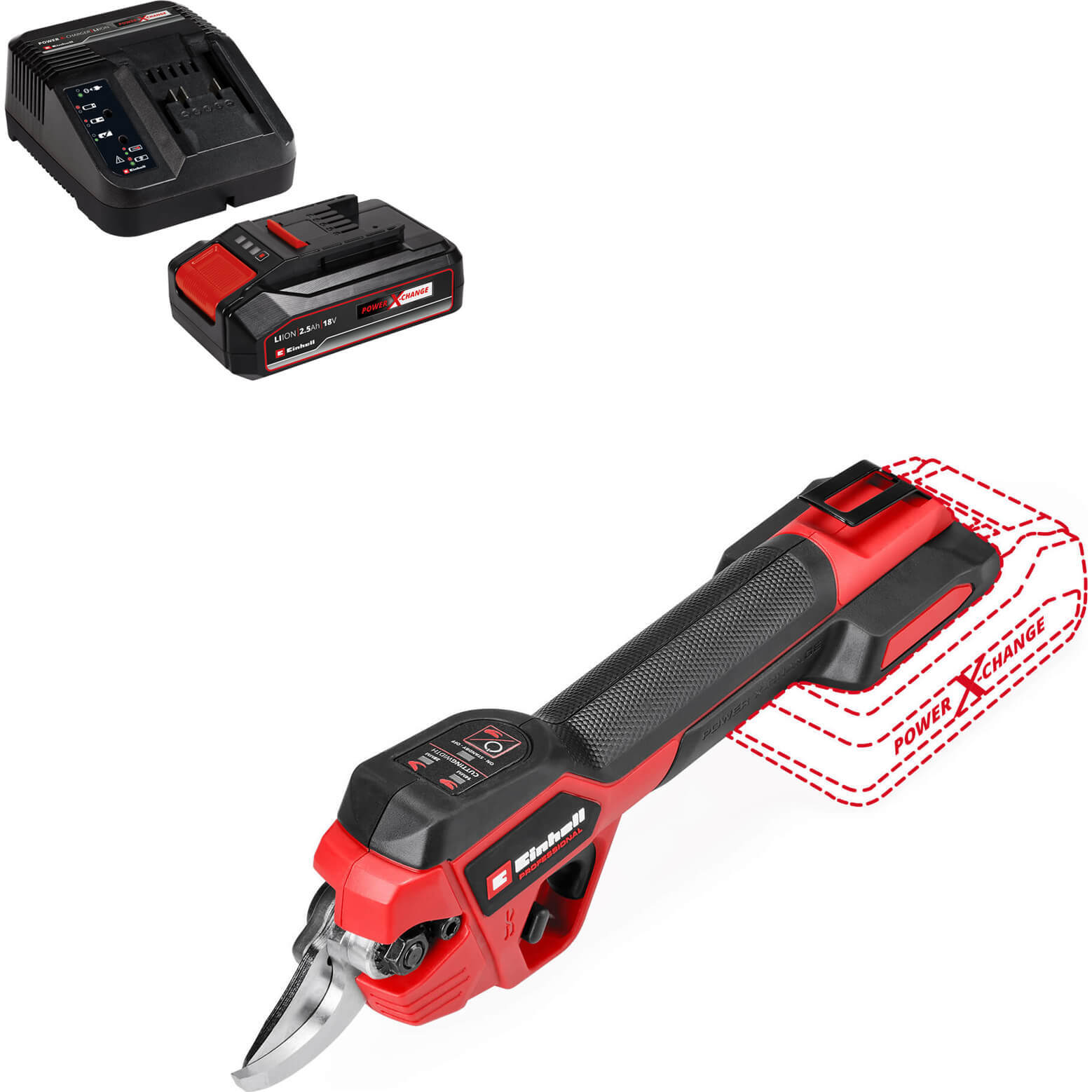 Einhell Professional GP-LS 18/28 Li BL 18v Cordless Brushless Pruning Shears 1 x