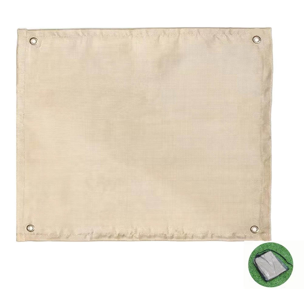 2X(Fireproof Camping Mat, Outdoor Picnic BBQ Insulation Pad, Flame8888