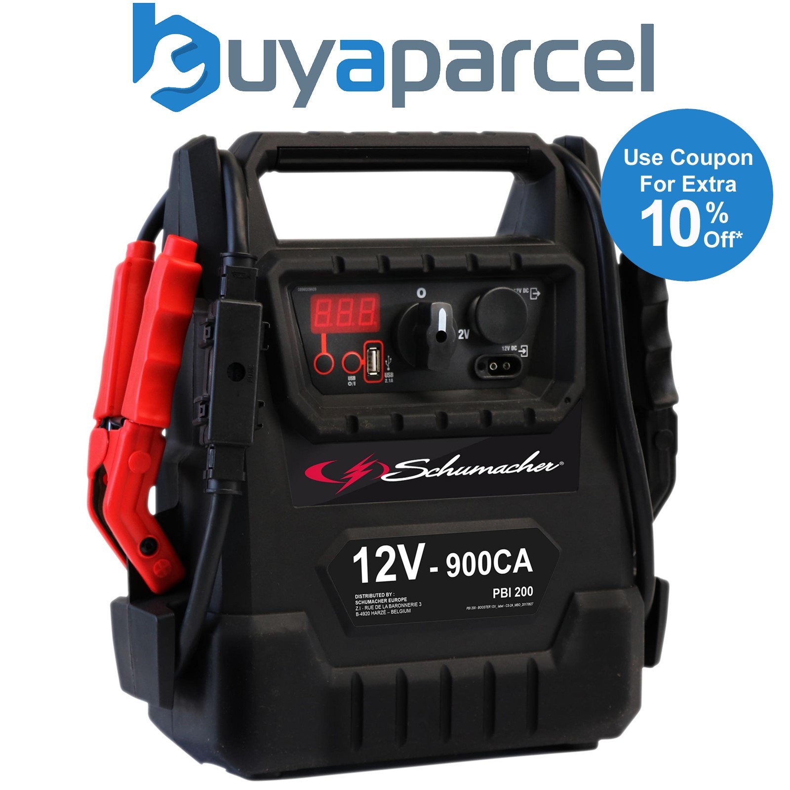 Draper 13688 Schumacher PBI200 12V Booster, 900CA