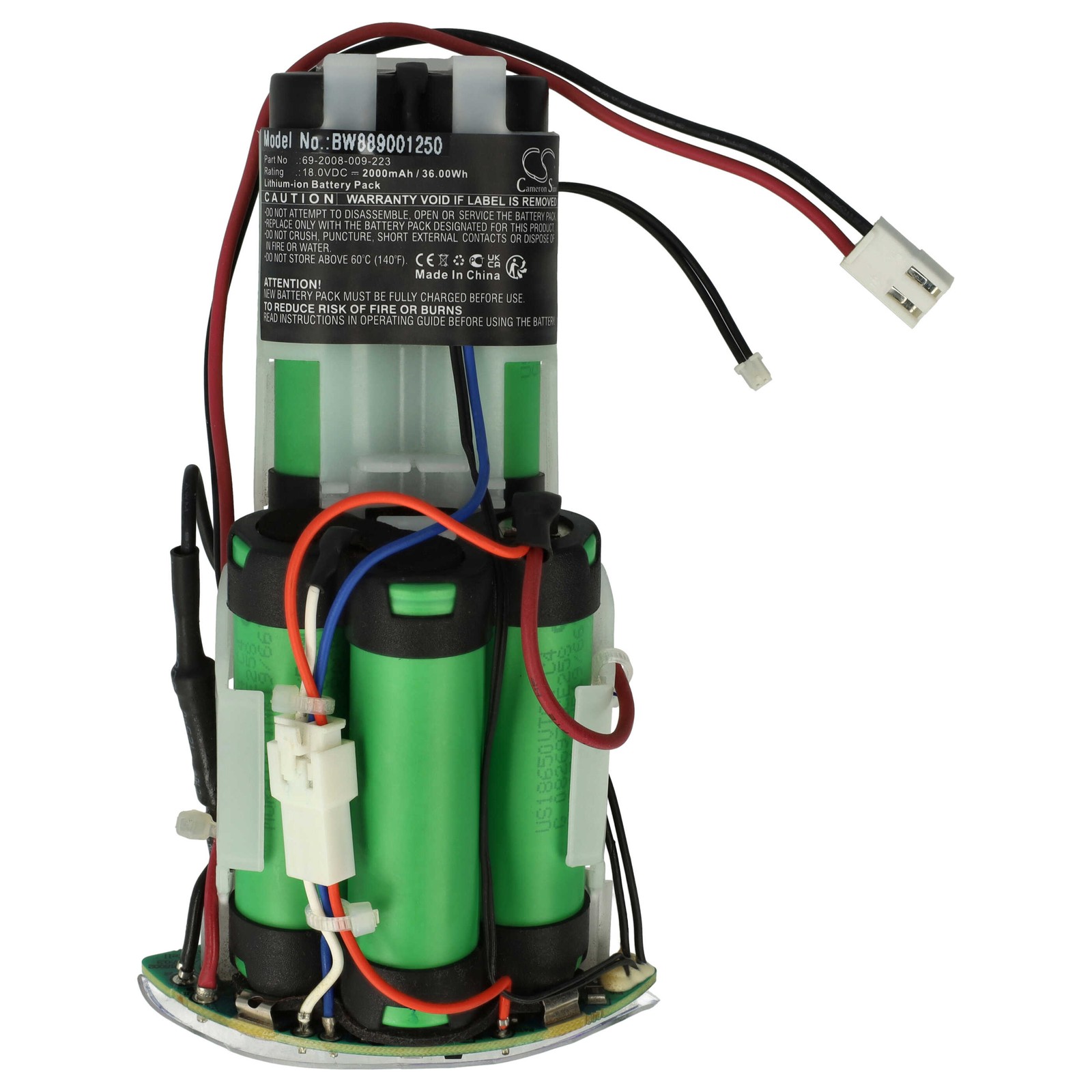 Battery for Philips FC6405/01 2000mAh 18V