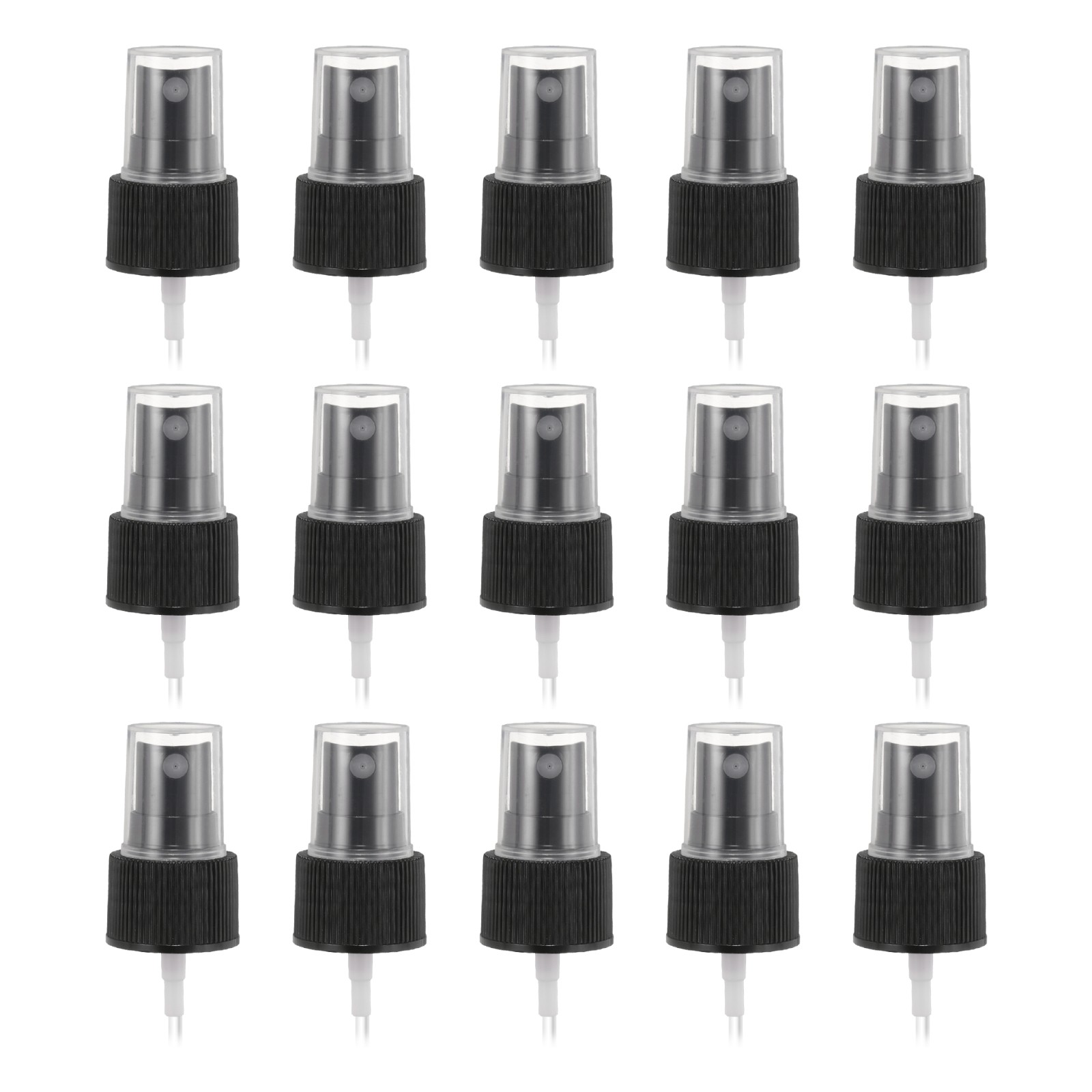 50 Pcs Black Spray Top, 24/410 Fine Mist Sprayer Reusable Replacement Top