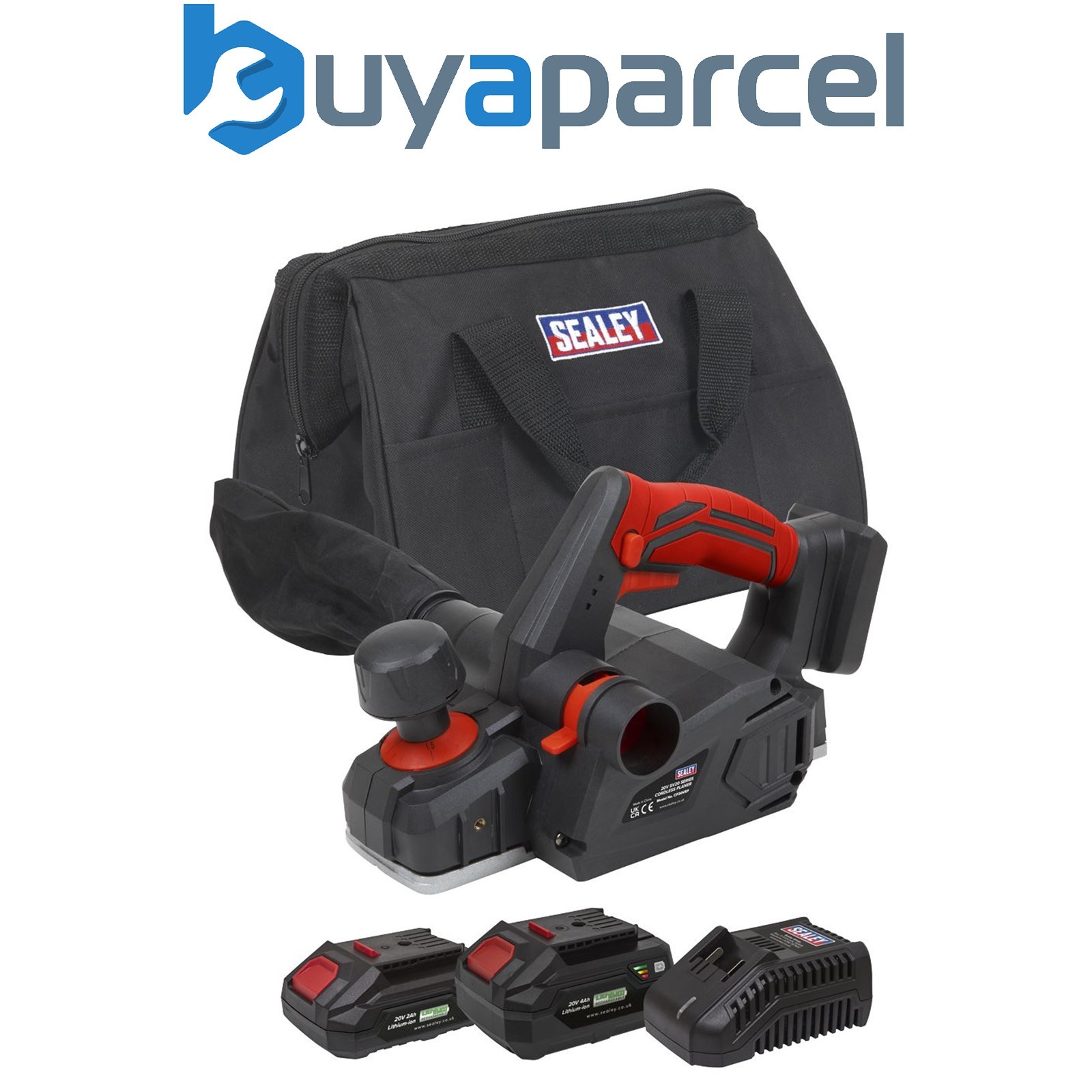 Sealey CP20VEPKIT SV20 Series Cordless Planer Kit 20V - 2 Batteries