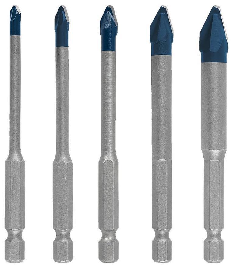 Expert Hex-9 Hardceramic Ceramic Stone Tile & Glass Drill Bit Set 5 Piece