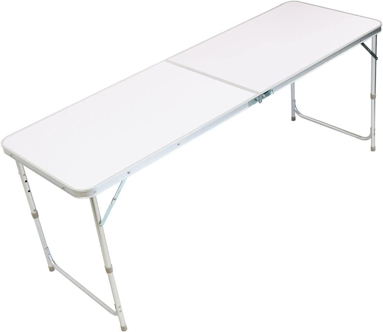 4FT Folding Table Heavy Duty Trestle Camping Party Picnic BBQ Stall Gard