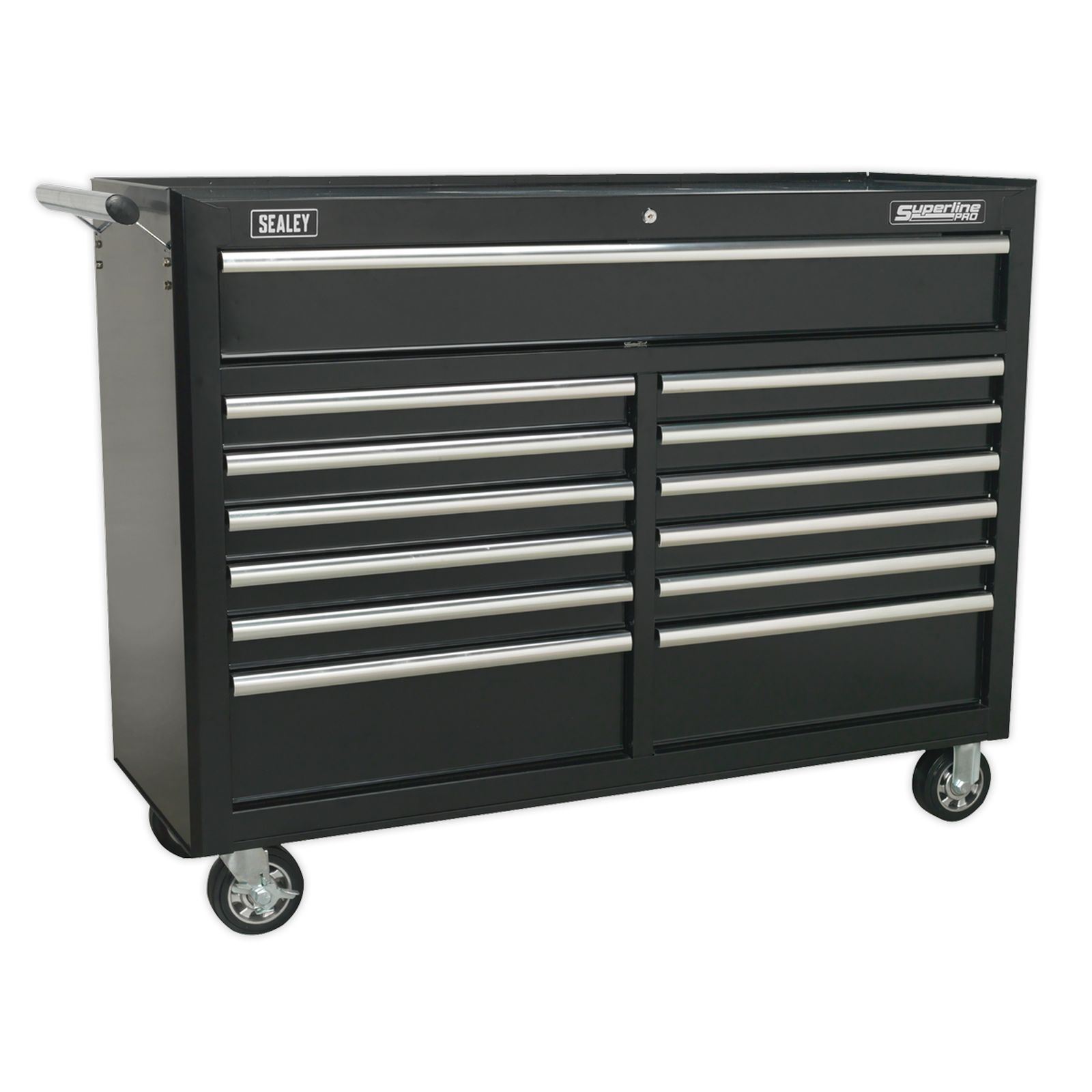 Sealey Rollcab 13 Drawer with Ball Bearing Runners - Black - Part No. AP5213TB