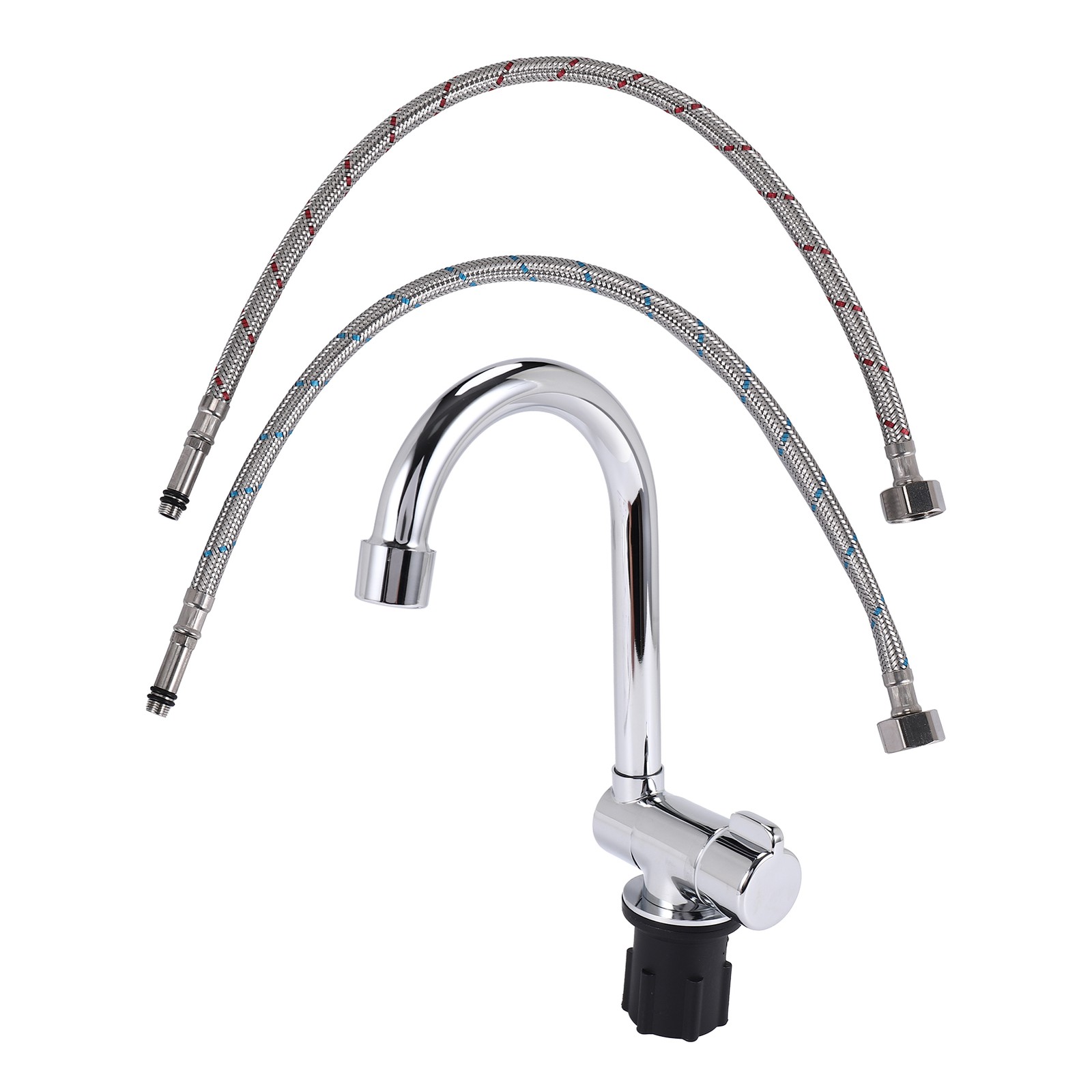 Foldable Kitchen 360 Dgree Rotation Sink Water Tap Single Handle Cold &4265