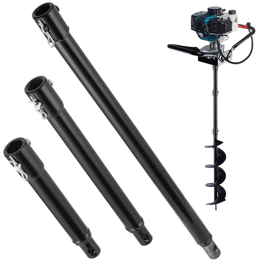 3PCS Auger Extension Drill Bits, 3/4In Shaft Earth Auger Drill Bit4415