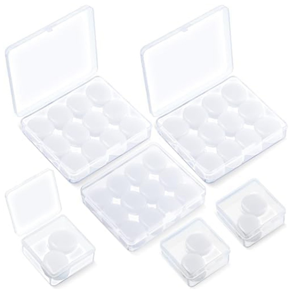 3X(21 Pairs Ear Plugs for Sleeping Reusable Moldable Silicone Earplugs Soft3716