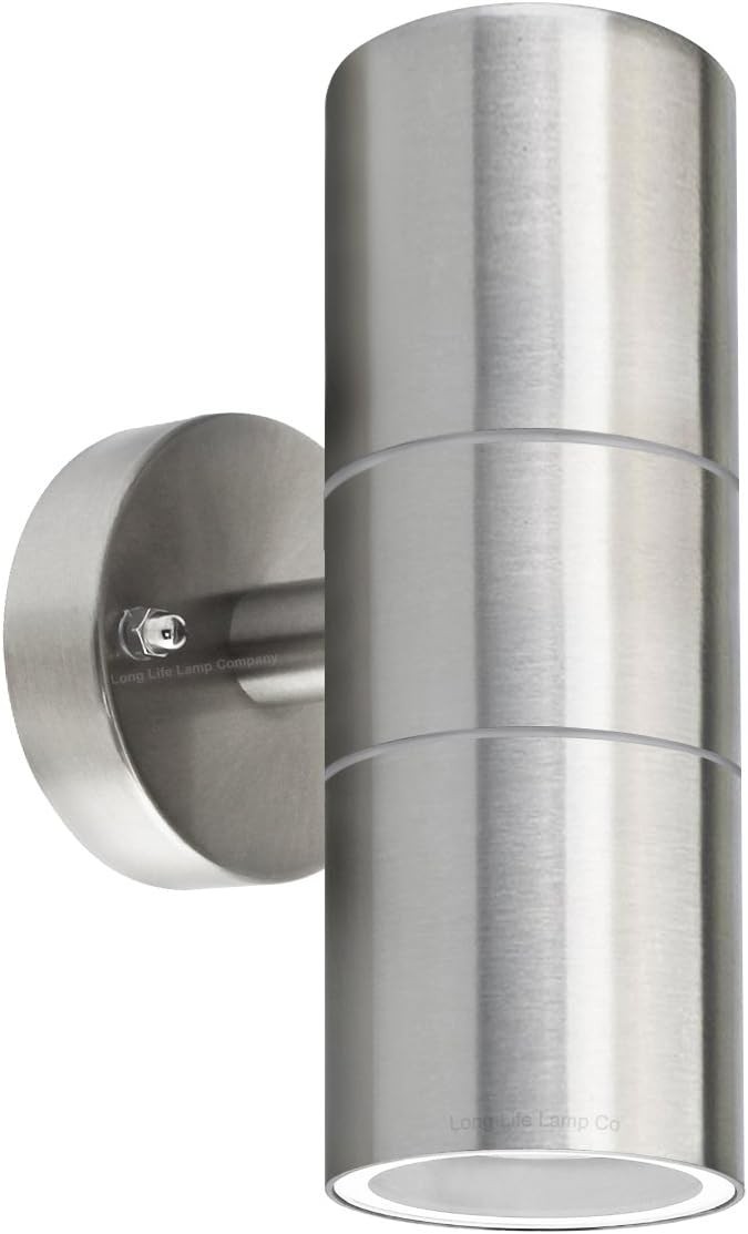 Long Life Lamp Company Modern Stainless Steel Up Down Double Wall Spot Light IP