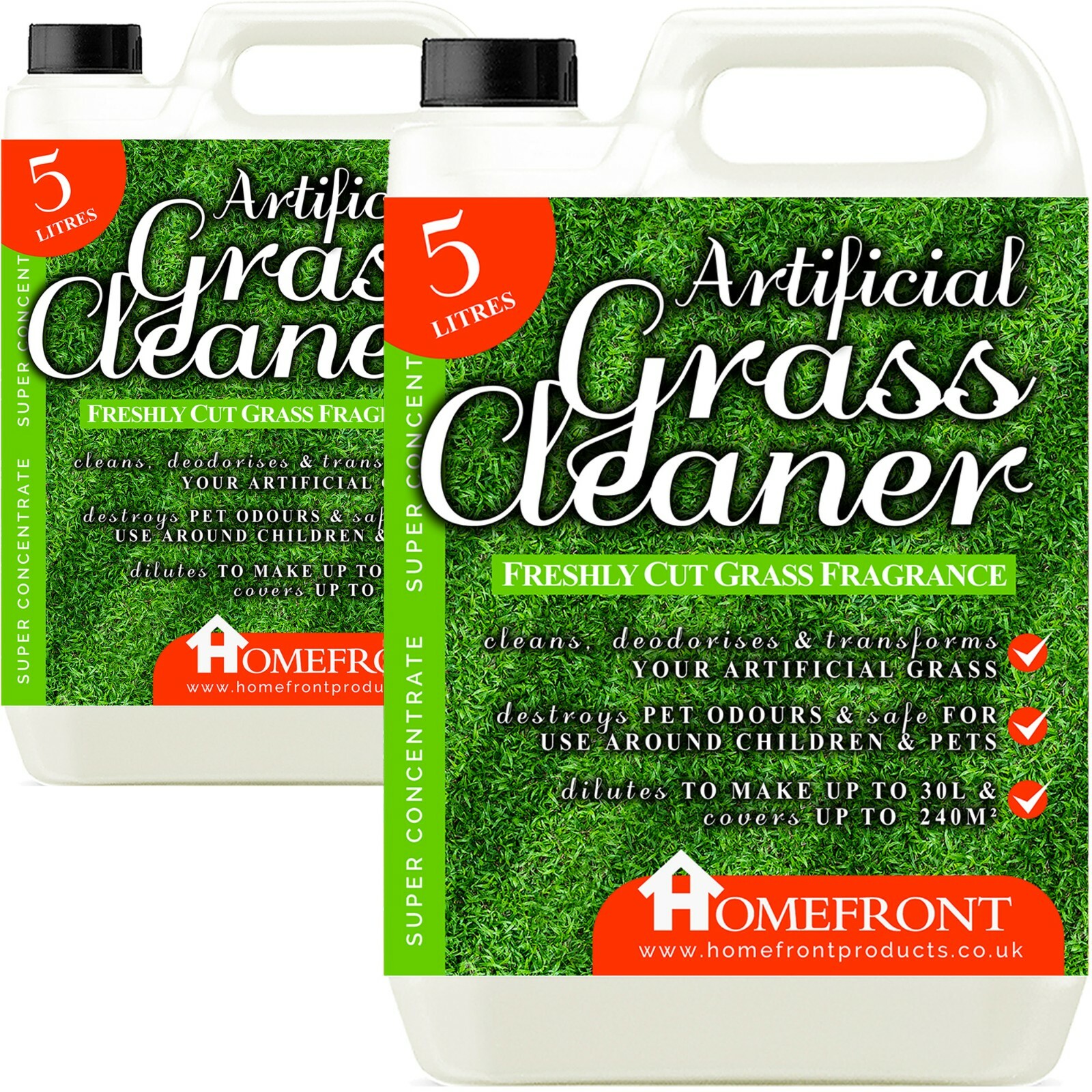 Homefront Artificial Grass Disinfectant Cleaner Astro Turf Garden Deodoriser 10L