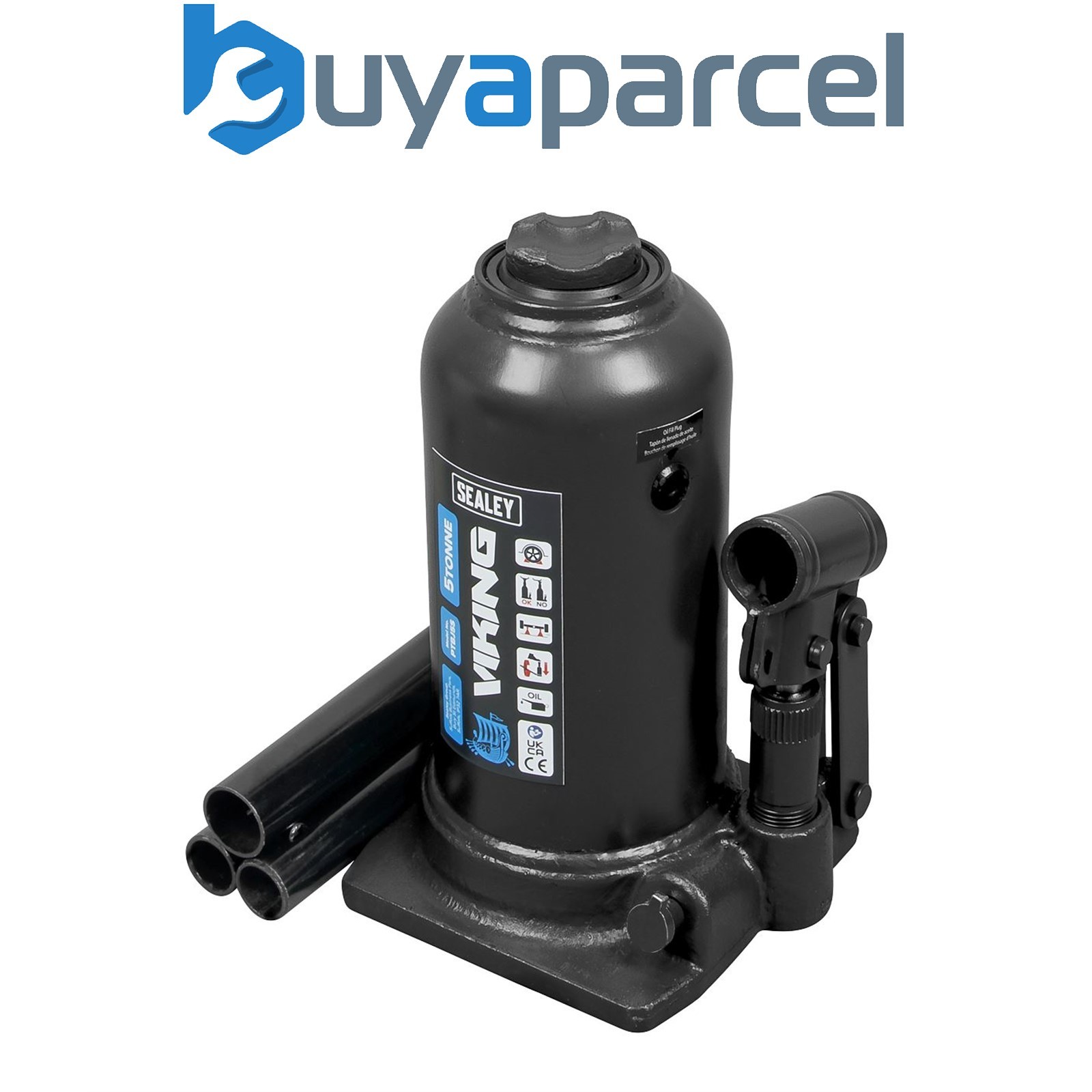 Sealey PTBJ5S Viking Telescopic Bottle Jack 5 Tonne