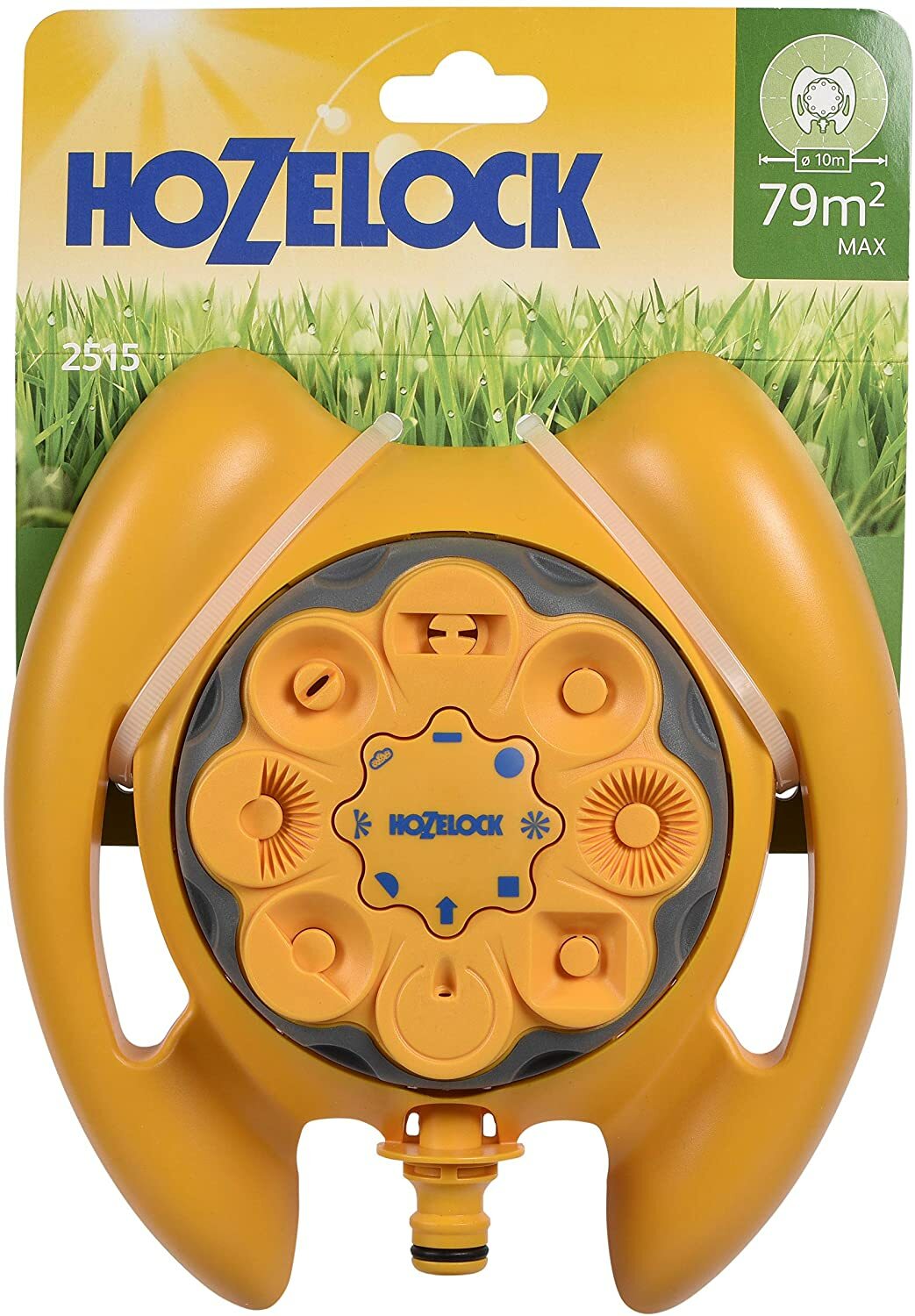 Hozelock Vortex 8 Dial Water Garden Sprinkler 79m 2515