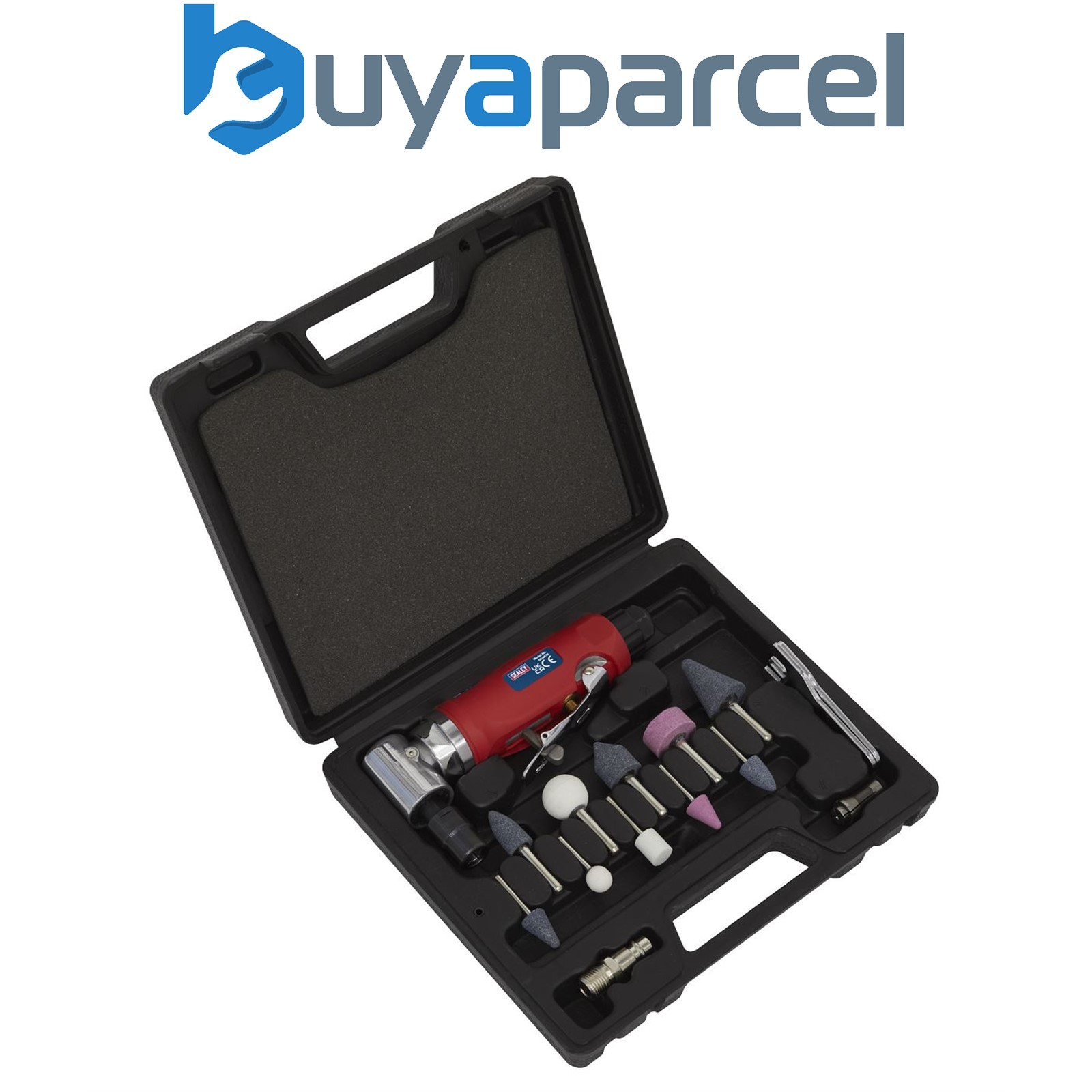 Sealey GSA675 Generation 90� Angle Air Die Grinder Kit 15pc