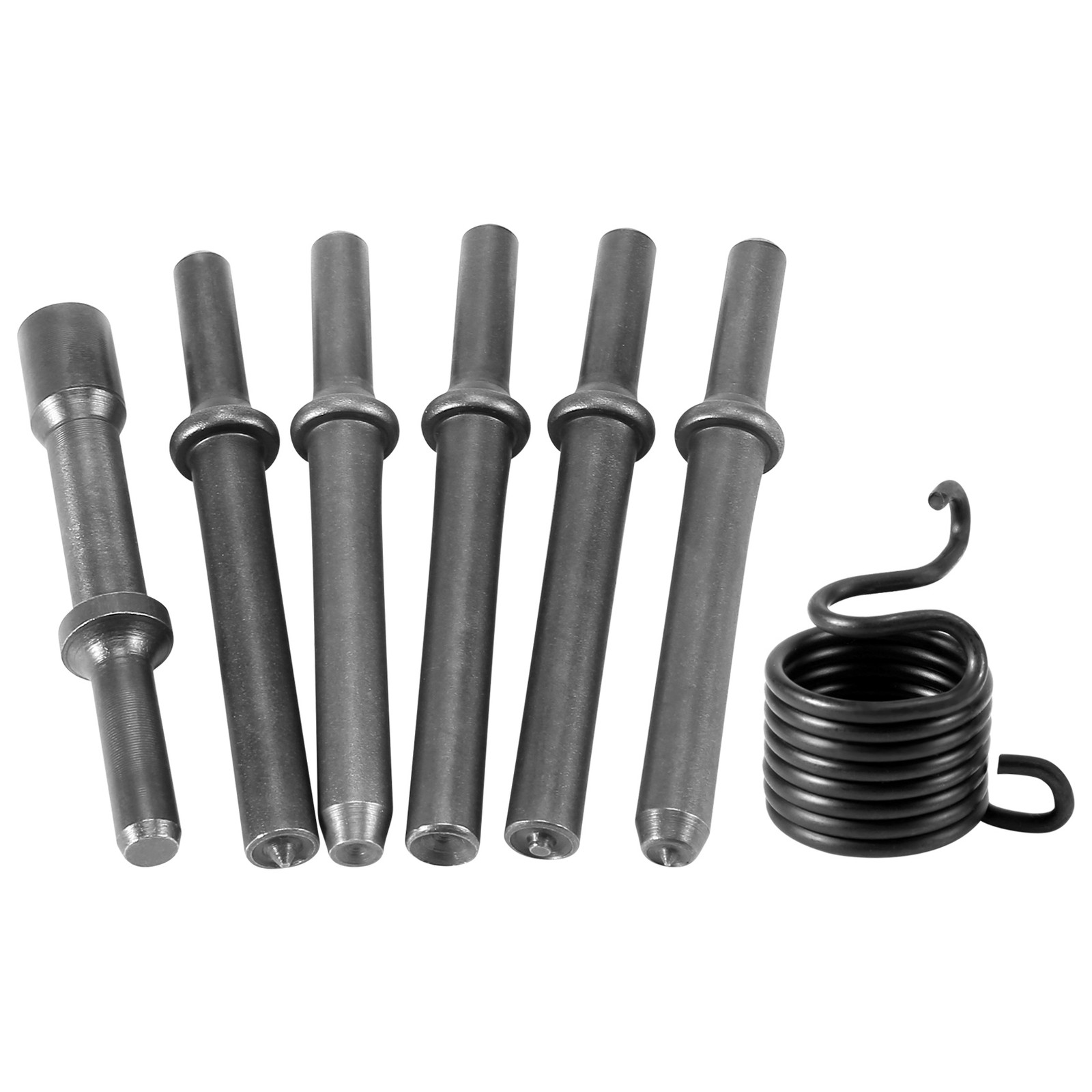 7 Pcs Great Heavy Duty Smoothing Pneumatic Air Rivet Hammer Tools Kit J1X43028