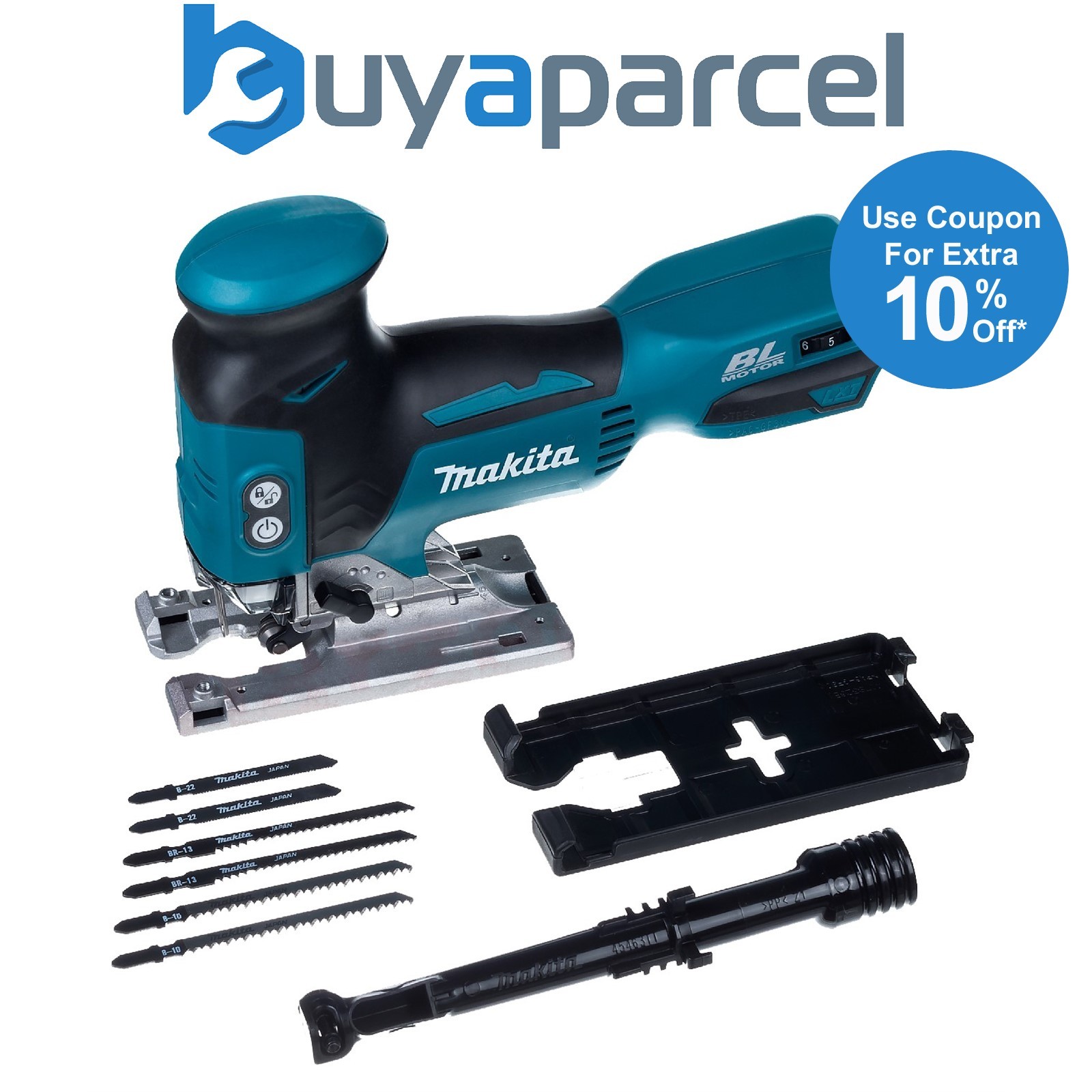 Makita DJV181Z Brushless 18v Lithium Jigsaw Top Barrel Handle - Bare Unit