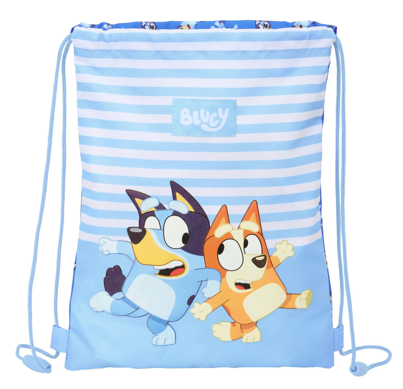 Safta Blue Let's Play – Junior Flat Bag Backpack, Ideal for Children of Differen