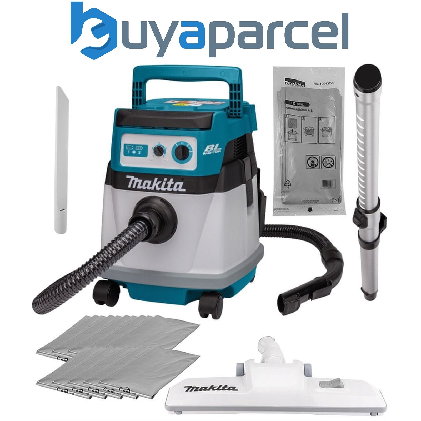 Makita DVC155LZX2 Twin 18v 36v Brushless Wet Dry Vacuum Cleaner LXT L-Class 15L