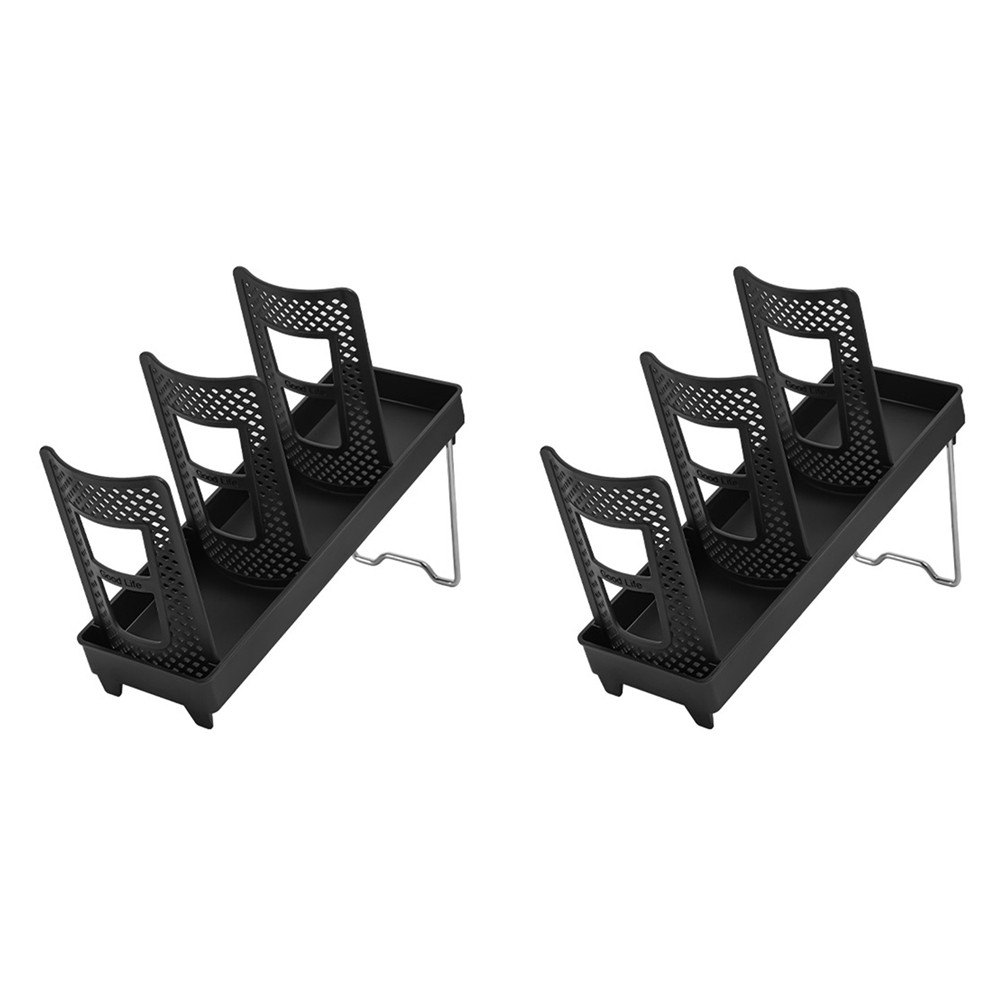 2pcs Cup Holder [Single Row] Household with Bracket Foldable Cup Holder2499