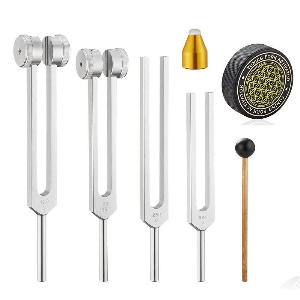 Tuning Forks for Healing, Aluminum Alloy Tuning Fork 128Hz, 136.1Hz, 256Hz,8399