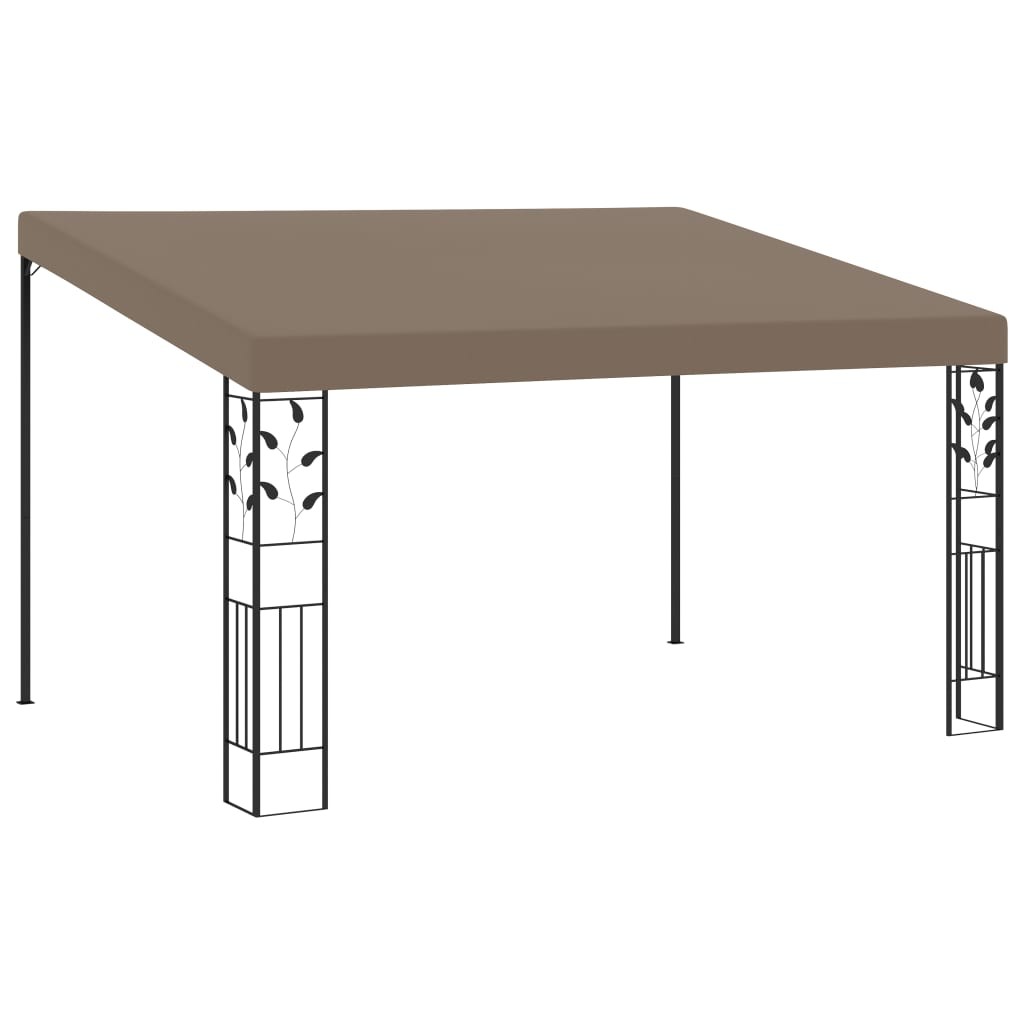 Wall-mounted Gazebo 4x3x2.5 m Taupe Garden Canopy Shelter Tent Pavilion vidaXL
