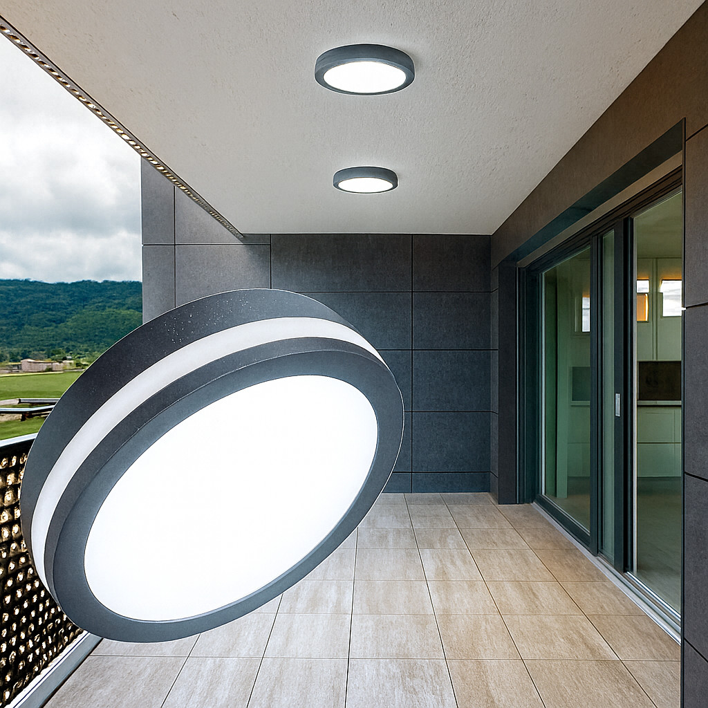 IP65 Outdoor Wall Ceiling Bulkhead LED Light 12–18W CCT Weatherproof Garden AC