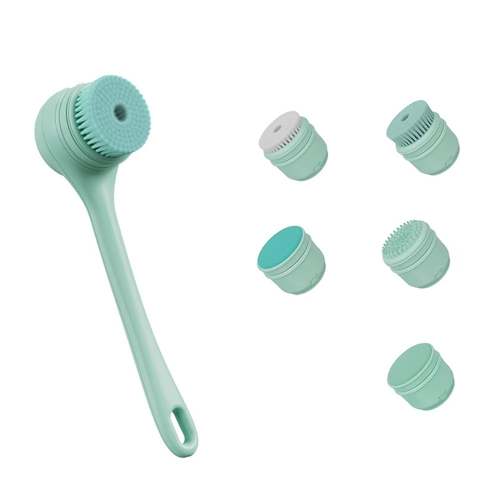 Electric Bath Brush 5 Interchangeable Heads forDeep Cleaning O1J69174