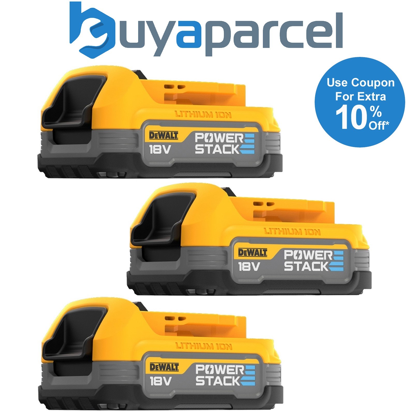 DeWalt DCBP034 18v Compact Powerstack Battery DCBP034-XJ - Triple Pack Batteries