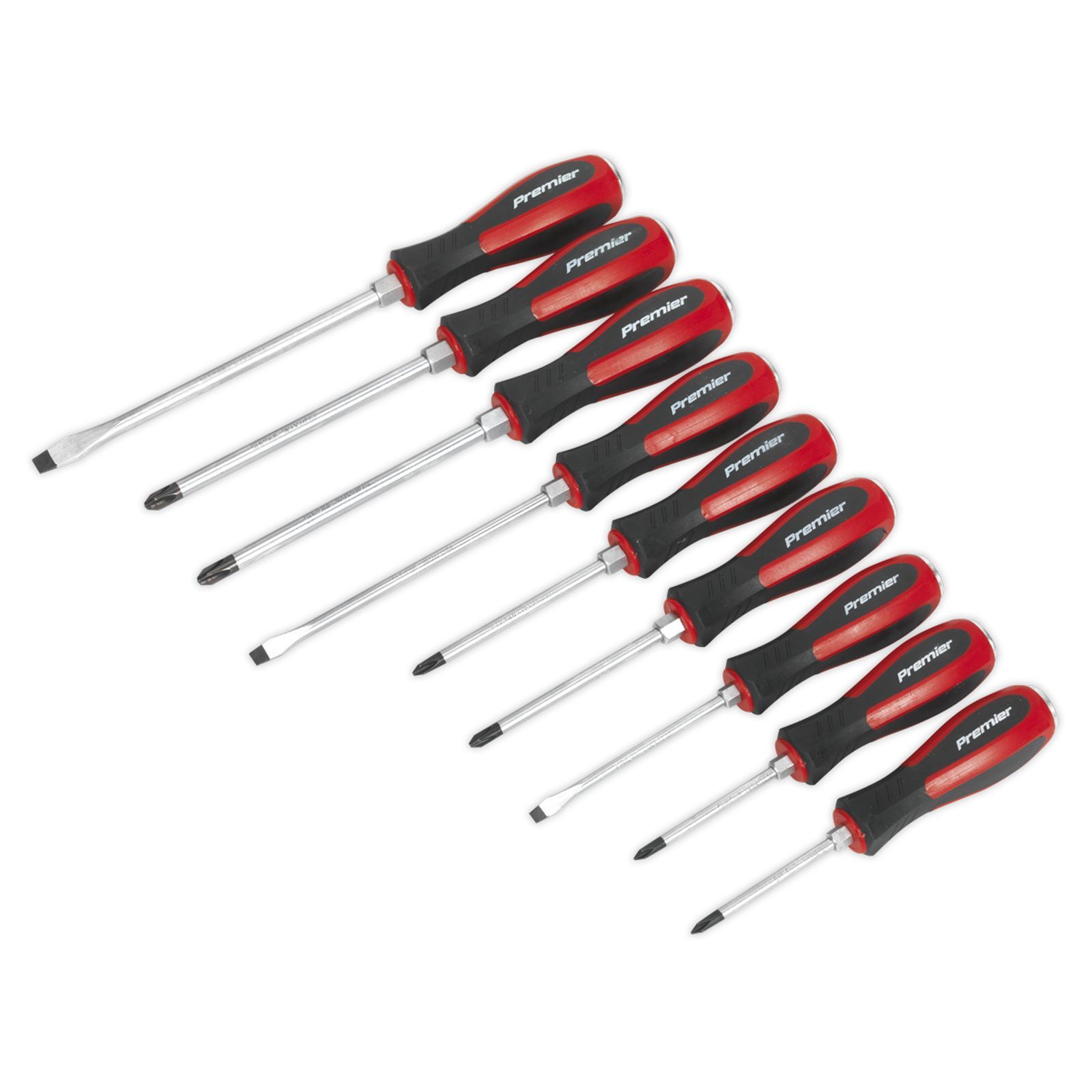 Sealey Screwdriver Set 9pc Hammer-Thru Sets Screwdrivers DIY Tools Garage