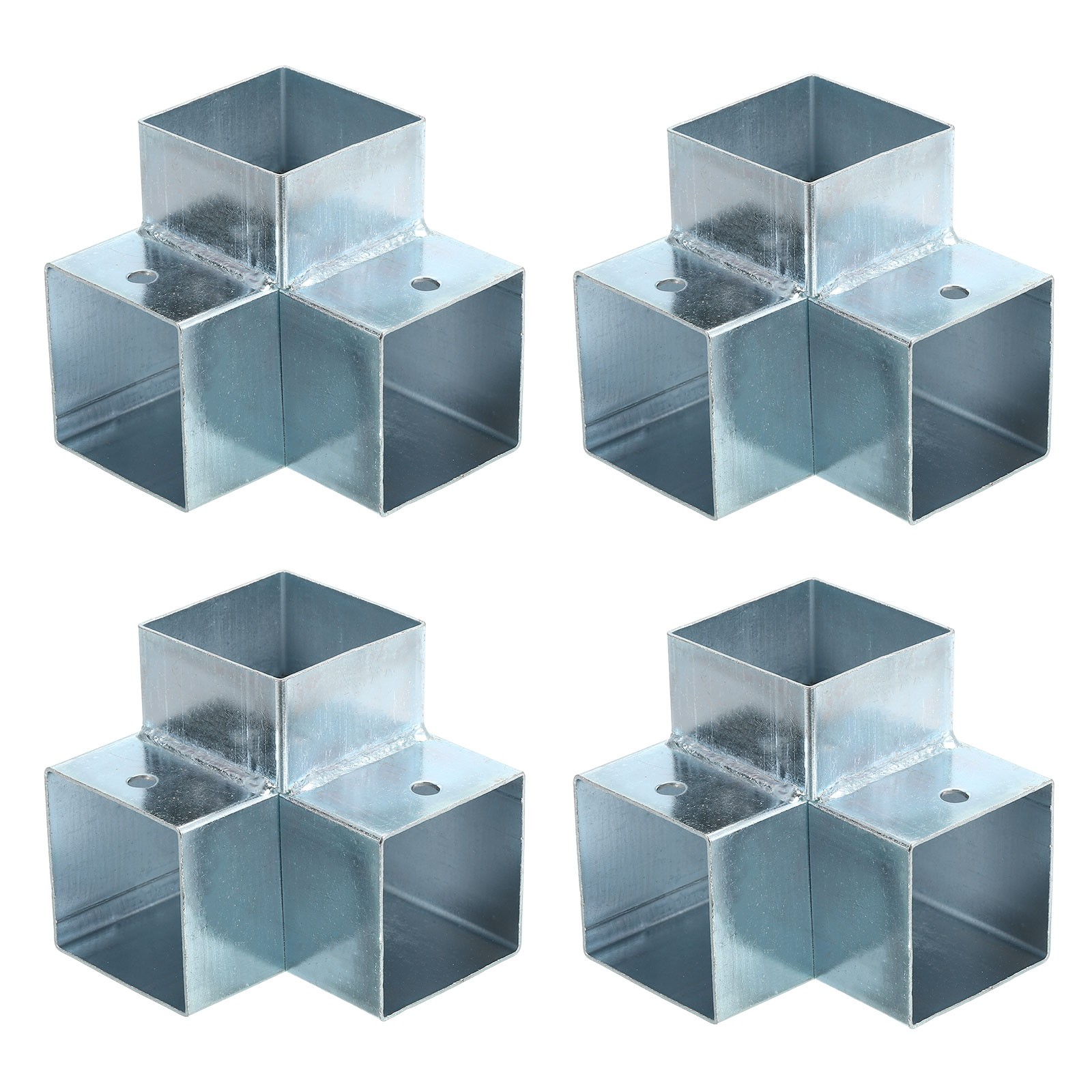 3-Way Gazebo Brackets Kit, Angle Bracket for 1.6" x 1.6" Lumber (4 Pack)