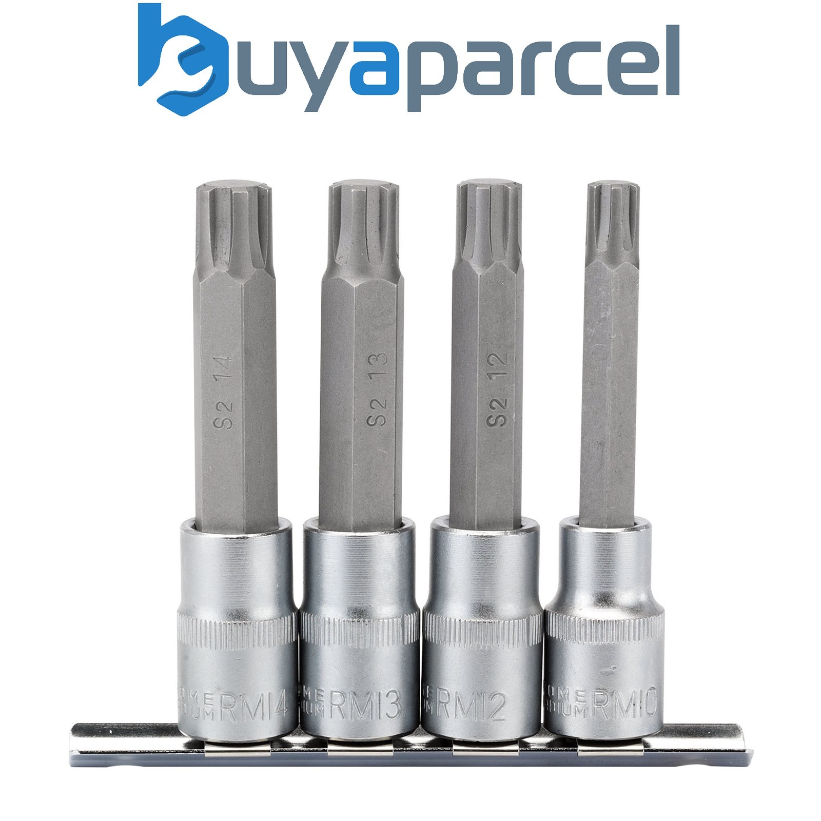 Draper 16345 Draper Expert Ribe Socket Bit Set, 1/2" Sq. Dr. (4 Piece)