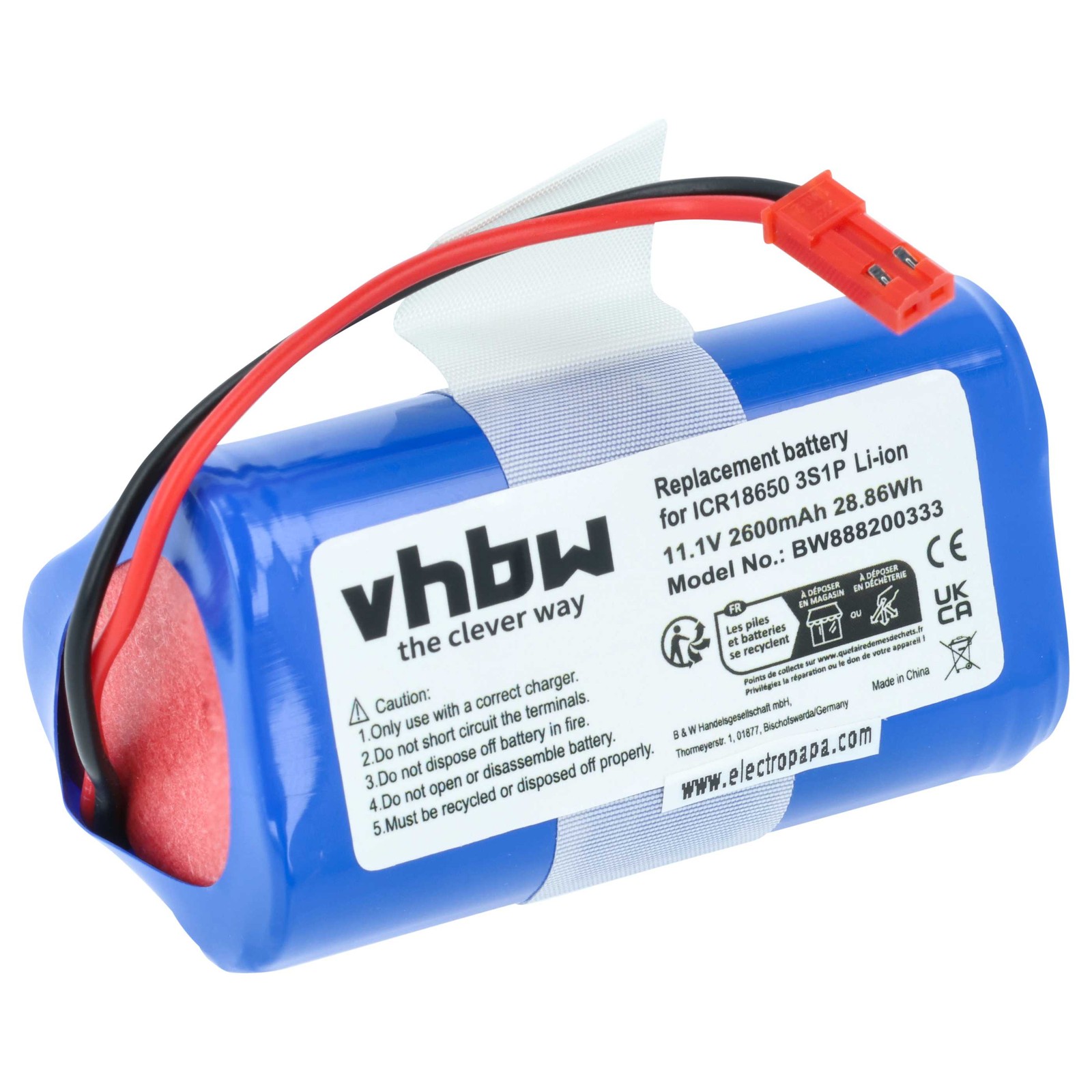 Battery for Electropan Ilive V3s V5 V5s 2600mAh 11.1V