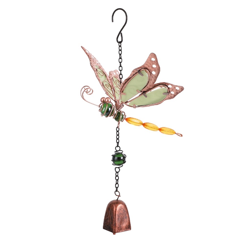 3X(Wind Chime Dragonfly Wind Chime Metal Wind Chime with Dragonfly Outdoor9652