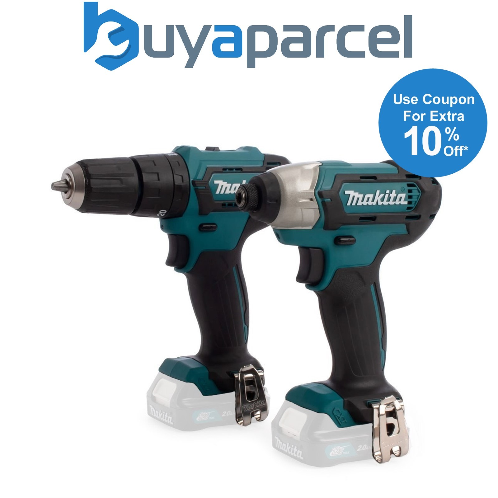 Makita CLX228 12v Max Lithium Ion Li-ion Combi Hammer Drill + Impact Driver Bare