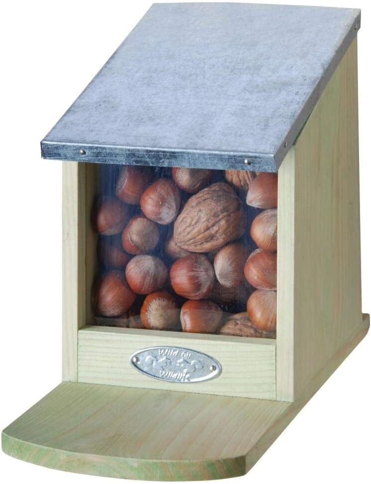 Wooden Squirrel Feeder