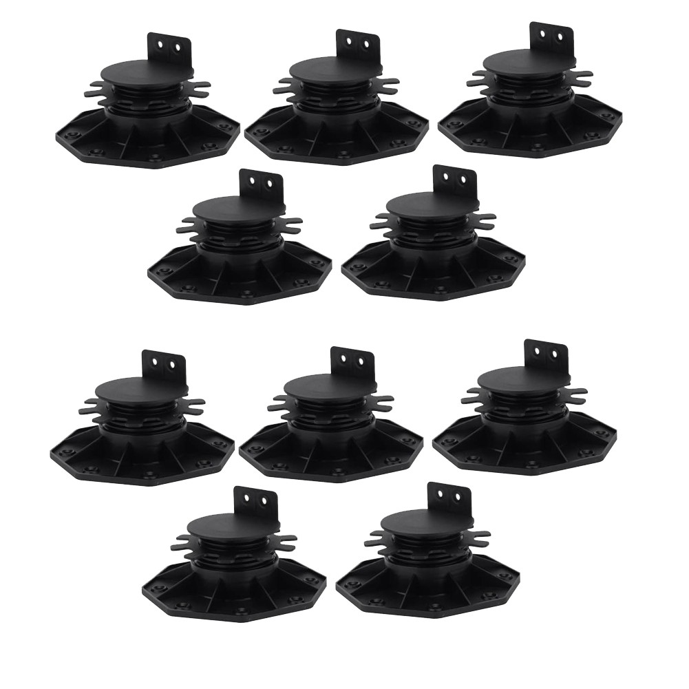 10Pack Adjustable Deck Support Pedestal Deck Foundation Base Support for2156