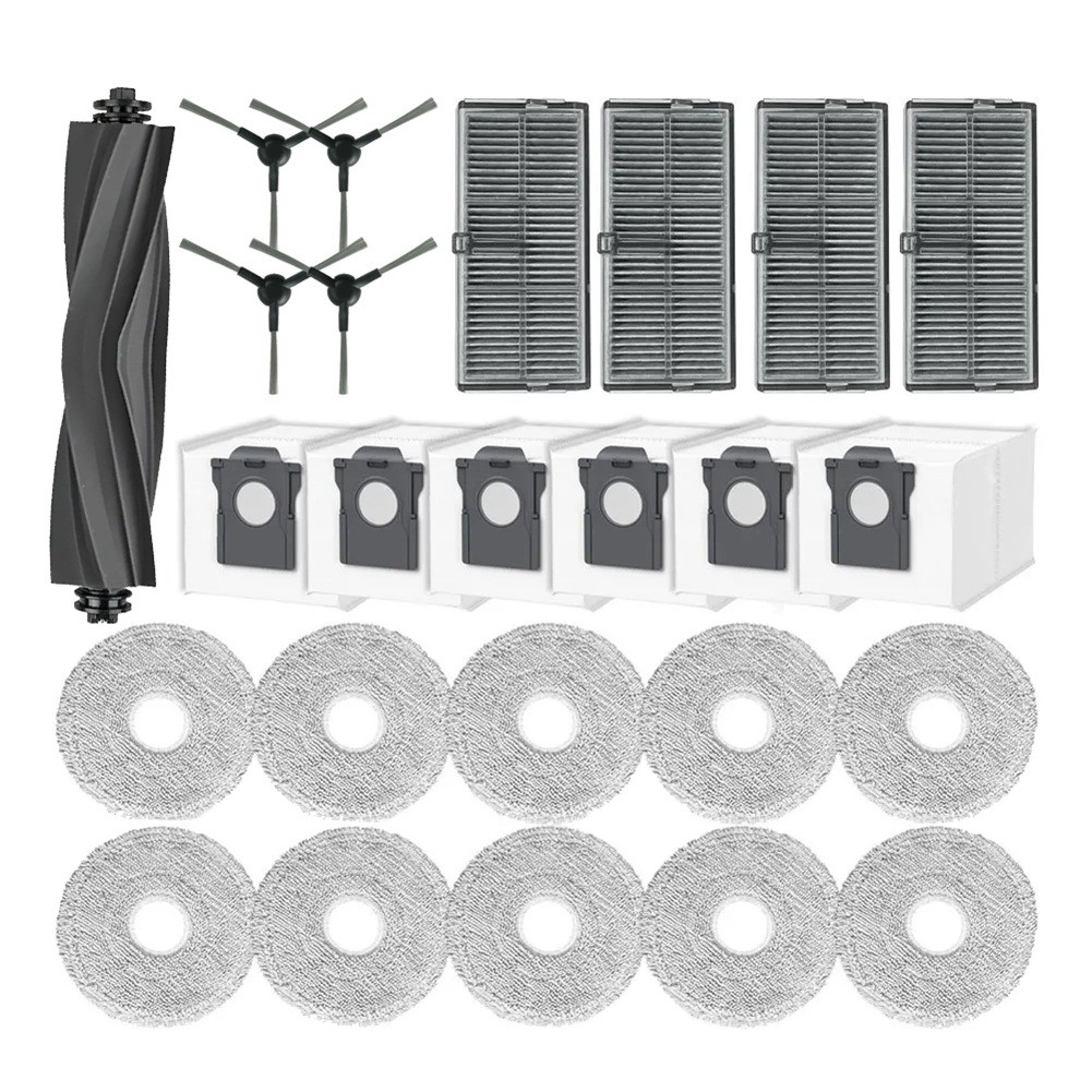 For  E30 Ultra Robot Vacuum Cleaner Main Side Brush Hepa Mop Cloth6178