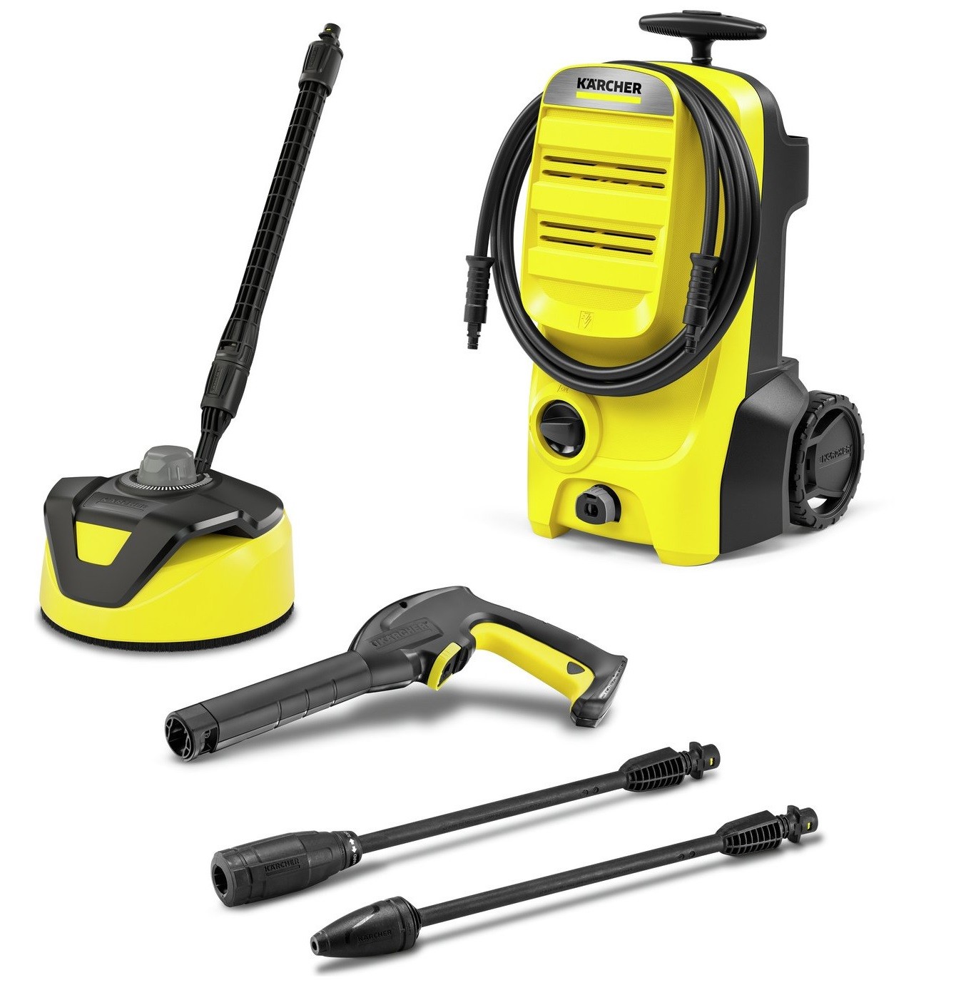 Karcher K4 Classic Home Pressure Washer Corded 1800W 130 Bar Yellow 1.679-424.0