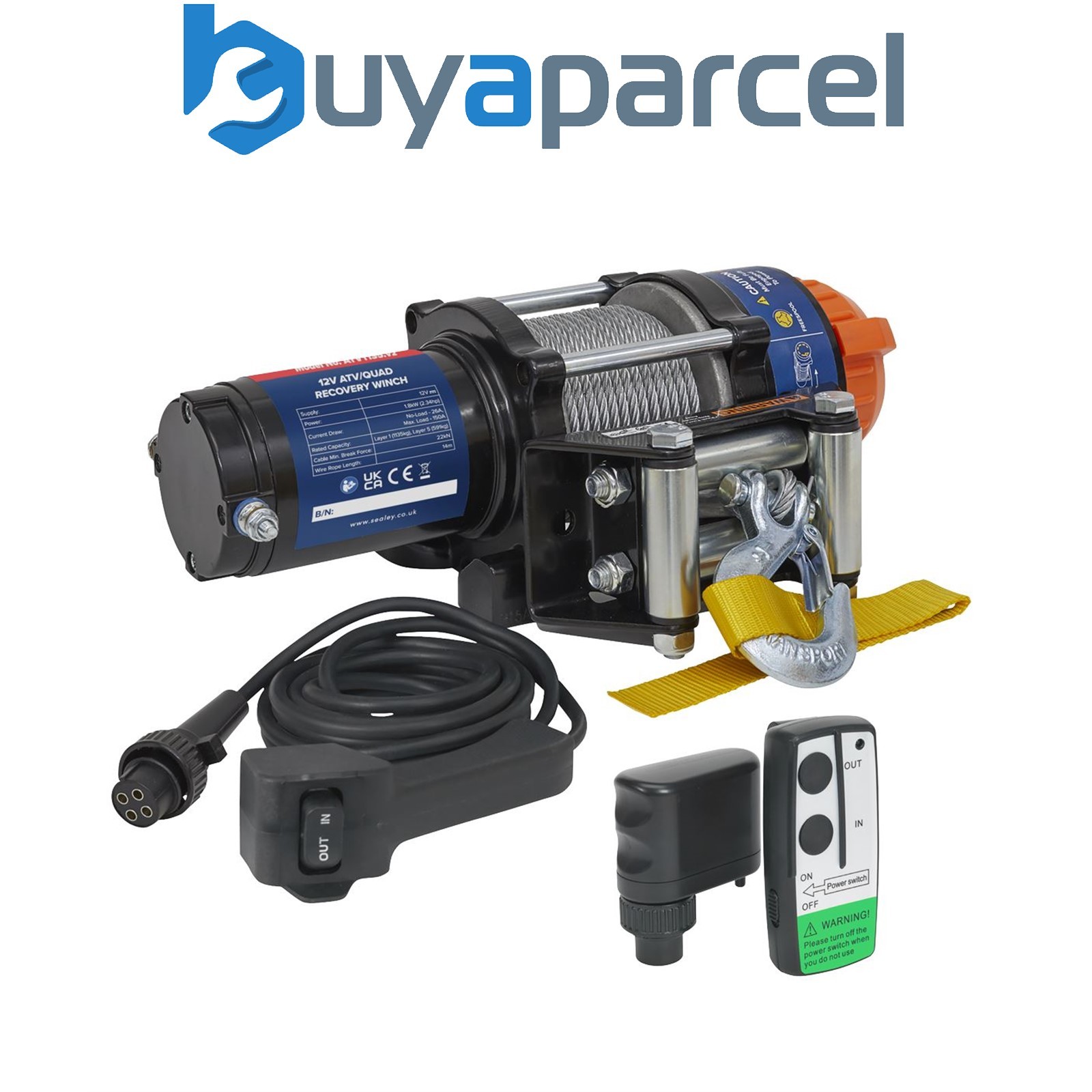 Sealey ATV1135KIT Wireless Winch ATV1135 Combo Kit