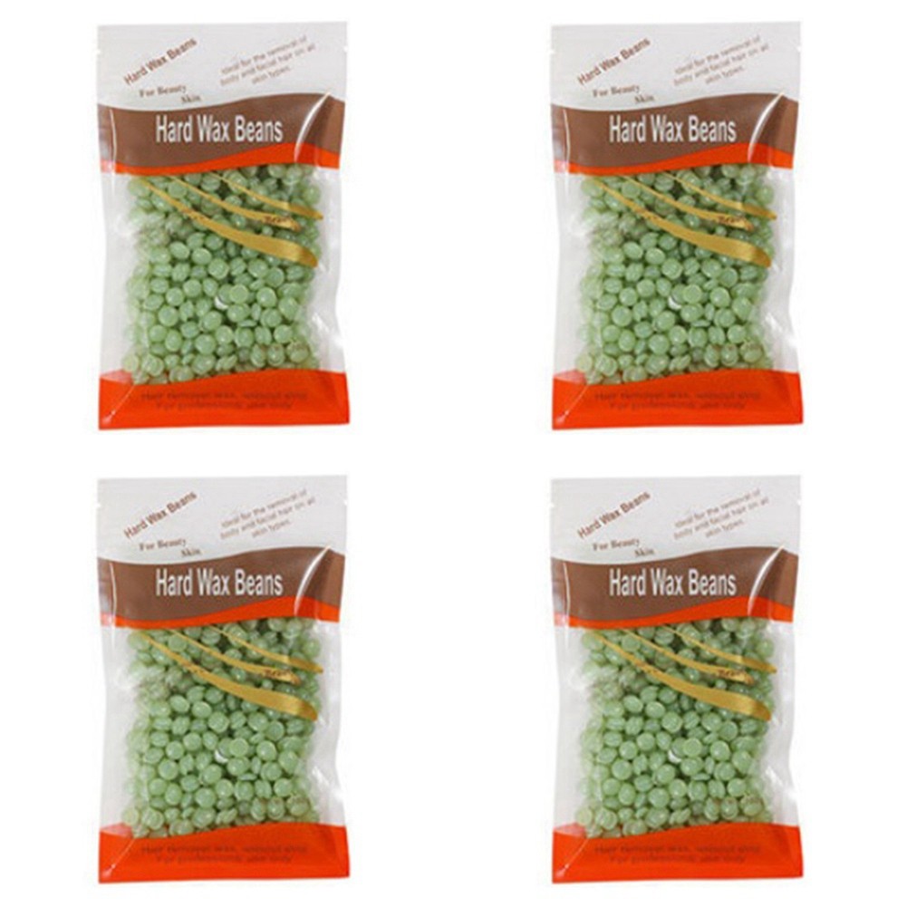 2X(Waxing Wax Beans for Hair Removal Full Body Hot Film Hard Depilatory Wax4534