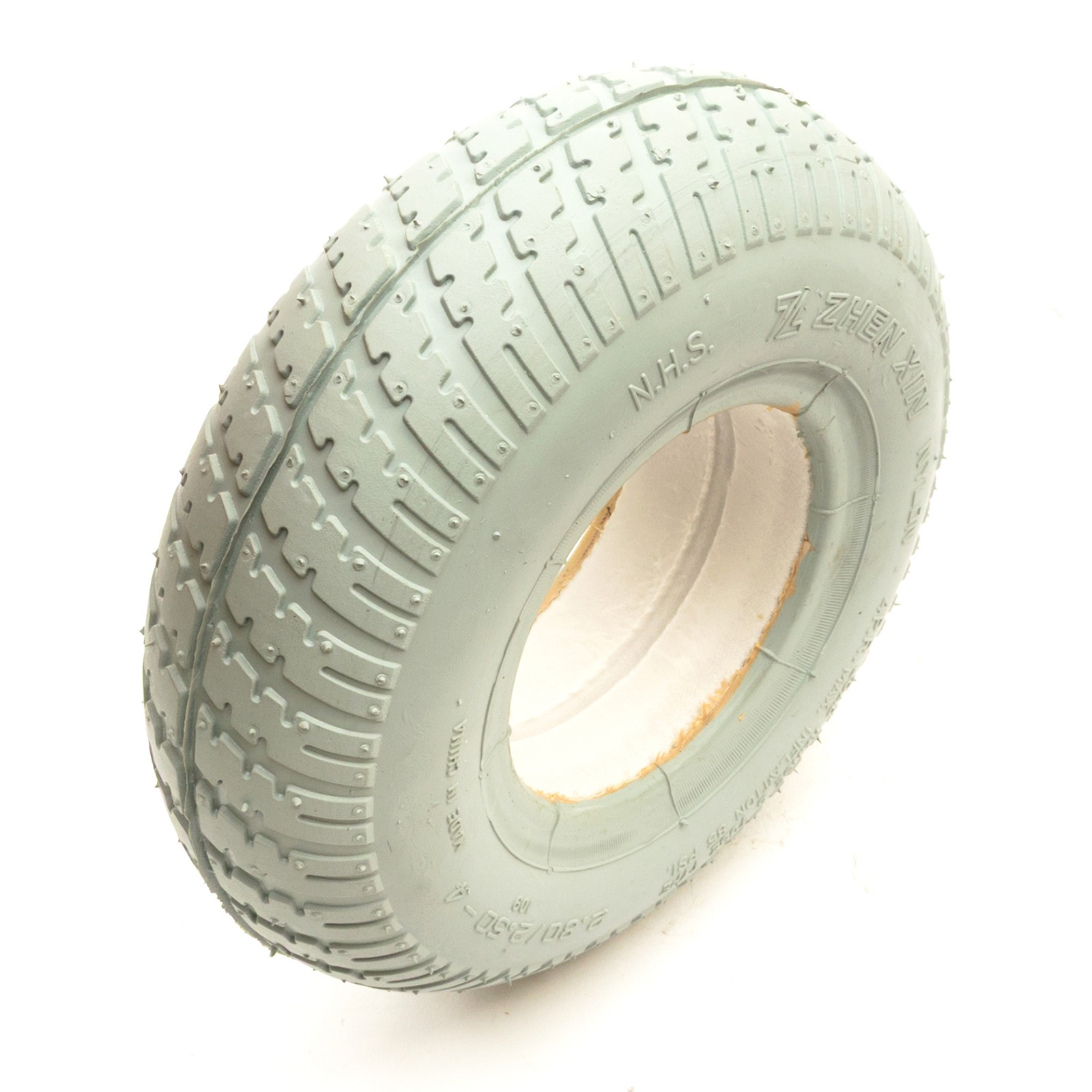 2.80/2.50-4 Solid PU Rubber Tyre Grey Puncture Proof 280/250-4 Mobility Scooter