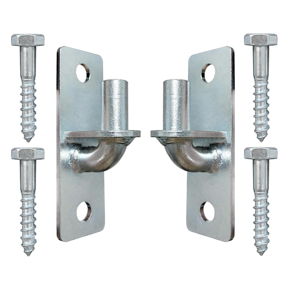 Heavy Duty Chain Link Gate Hinges 2-Pack with 5/8'' Pin for Outdoor Metal9563