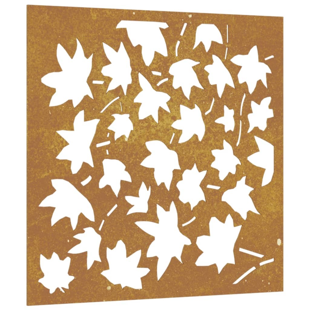 Garden Wall Decoration Art Decor Corten Steel Maple Leaf Design vidaXL