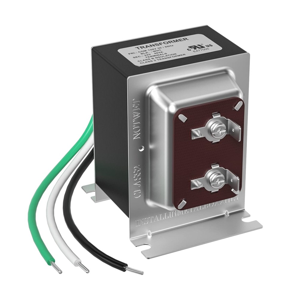 Doorbell Transformer 24V 40VA for Video Doorbells, Hardwired Door Chime8595