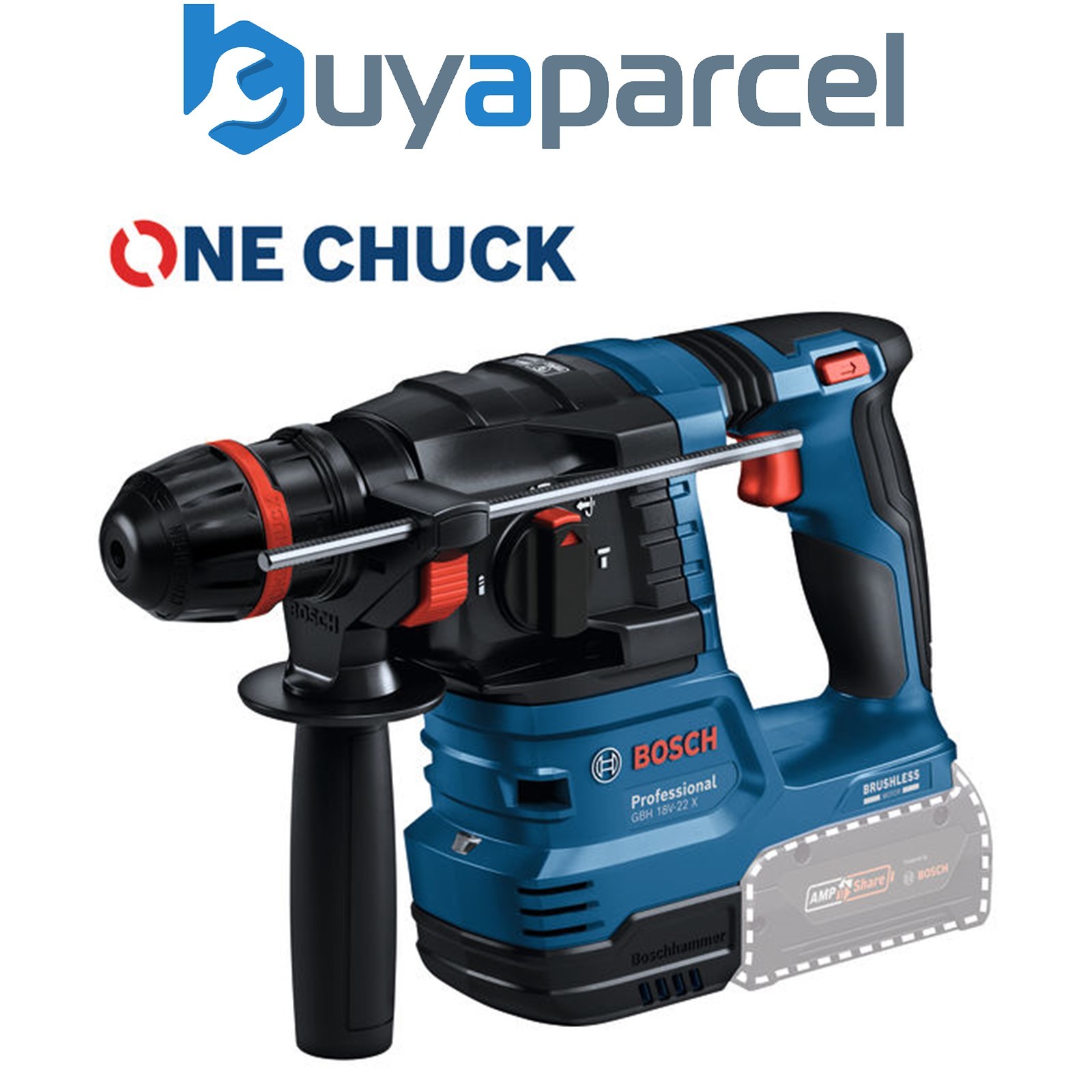 Bosch PRO Cordless Rotary Hammer with ONECHUCK GBH 18V-22 X Carton box 061192410