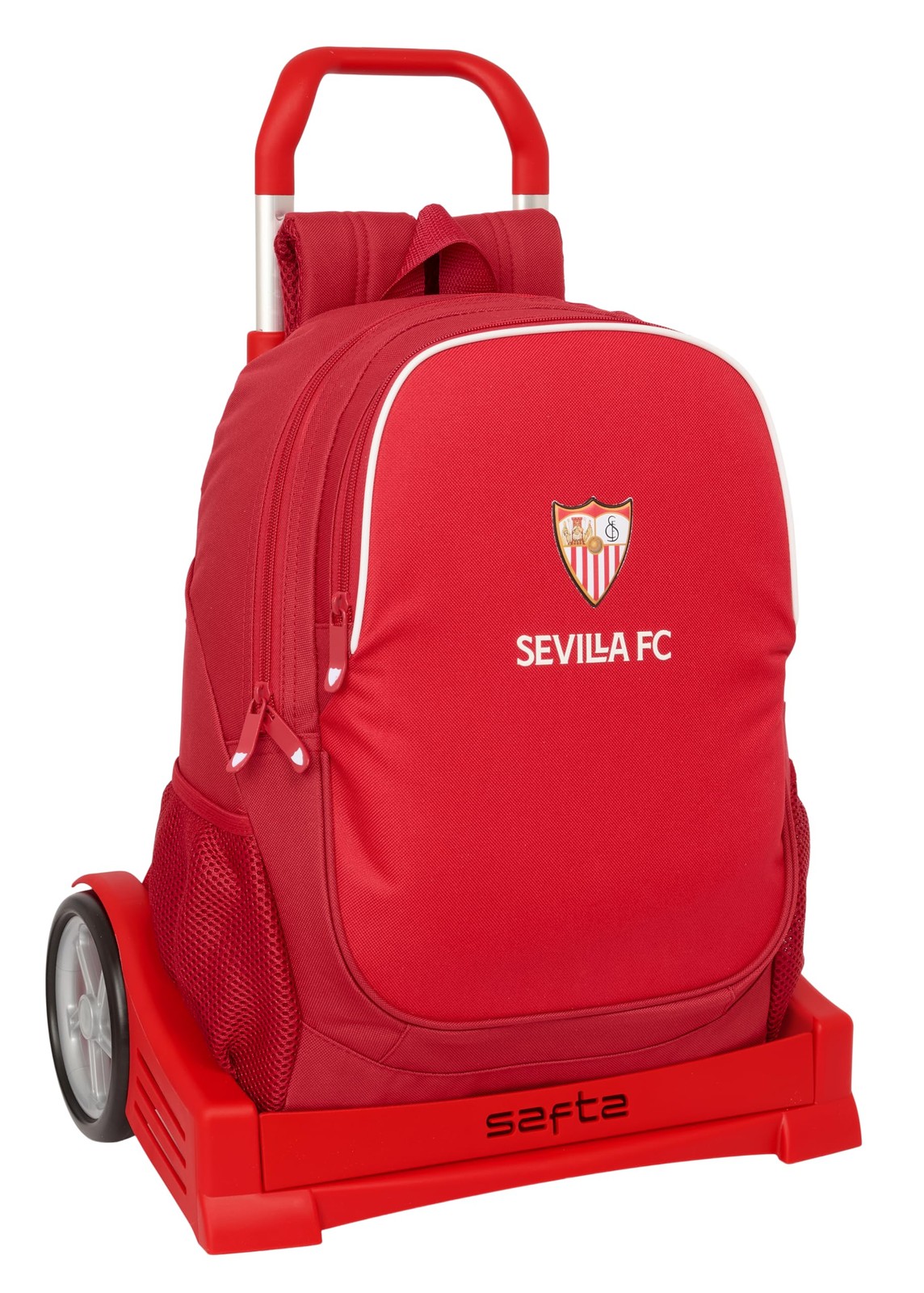 Safta SEVILLA FC – Backpack, Ergonomic Backpack, with Evolution Trolley, Ideal f