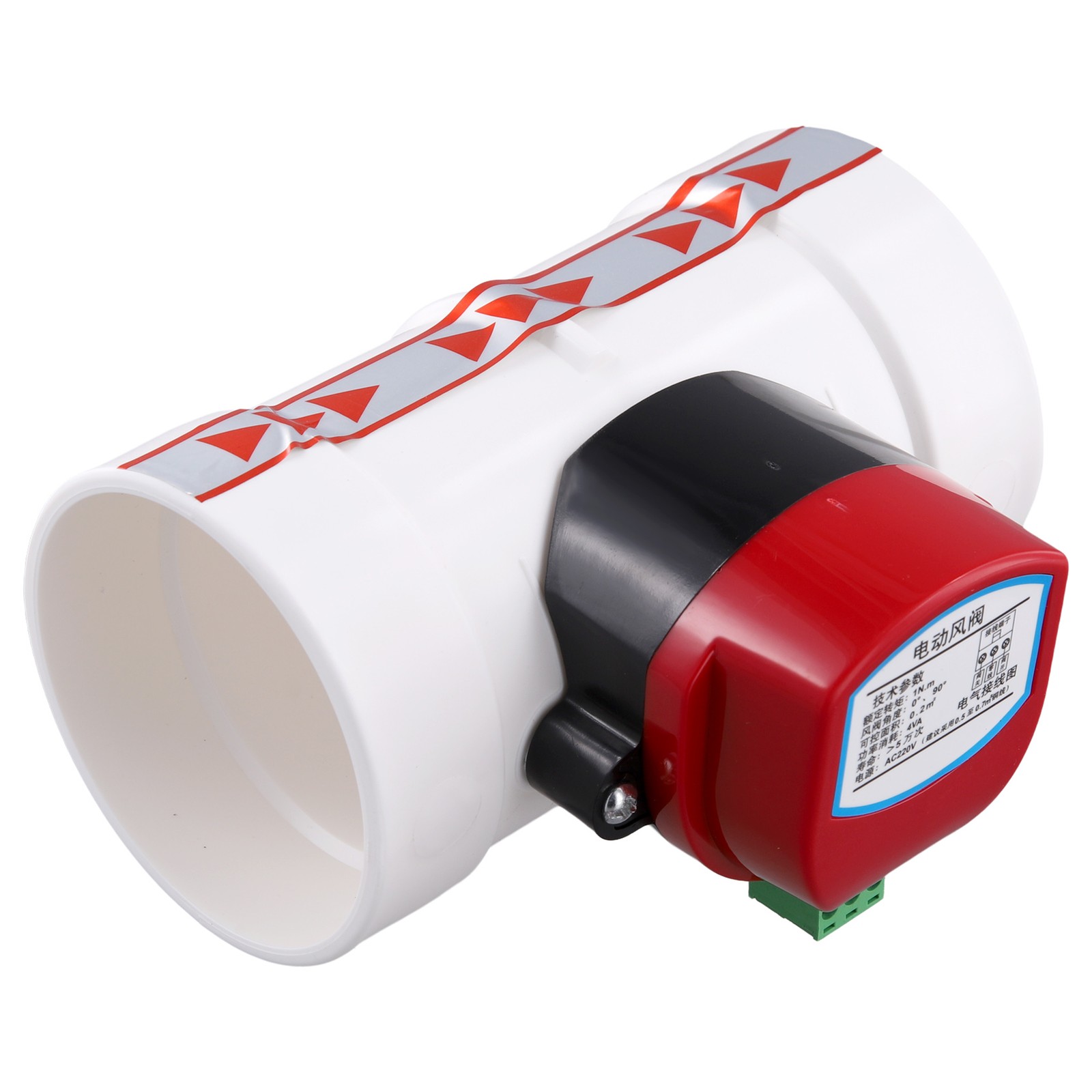 Plastic Motorized Damper PVC Check Air Duct Volume Controller for8757